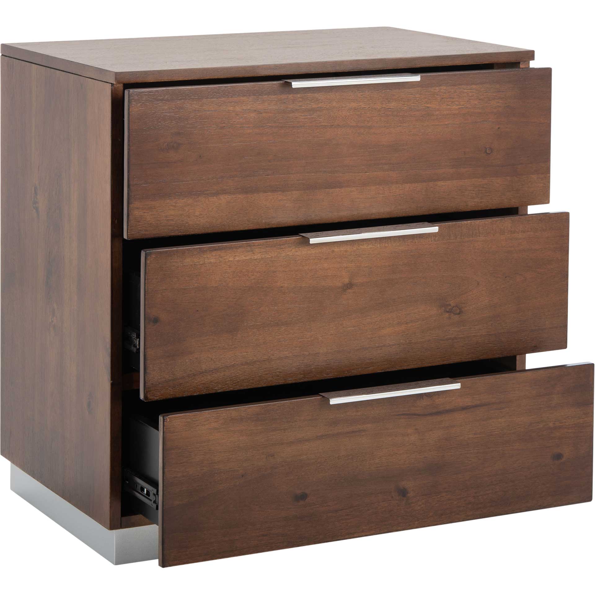Brixton 3 Drawer Nightstand Walnut - Image 4