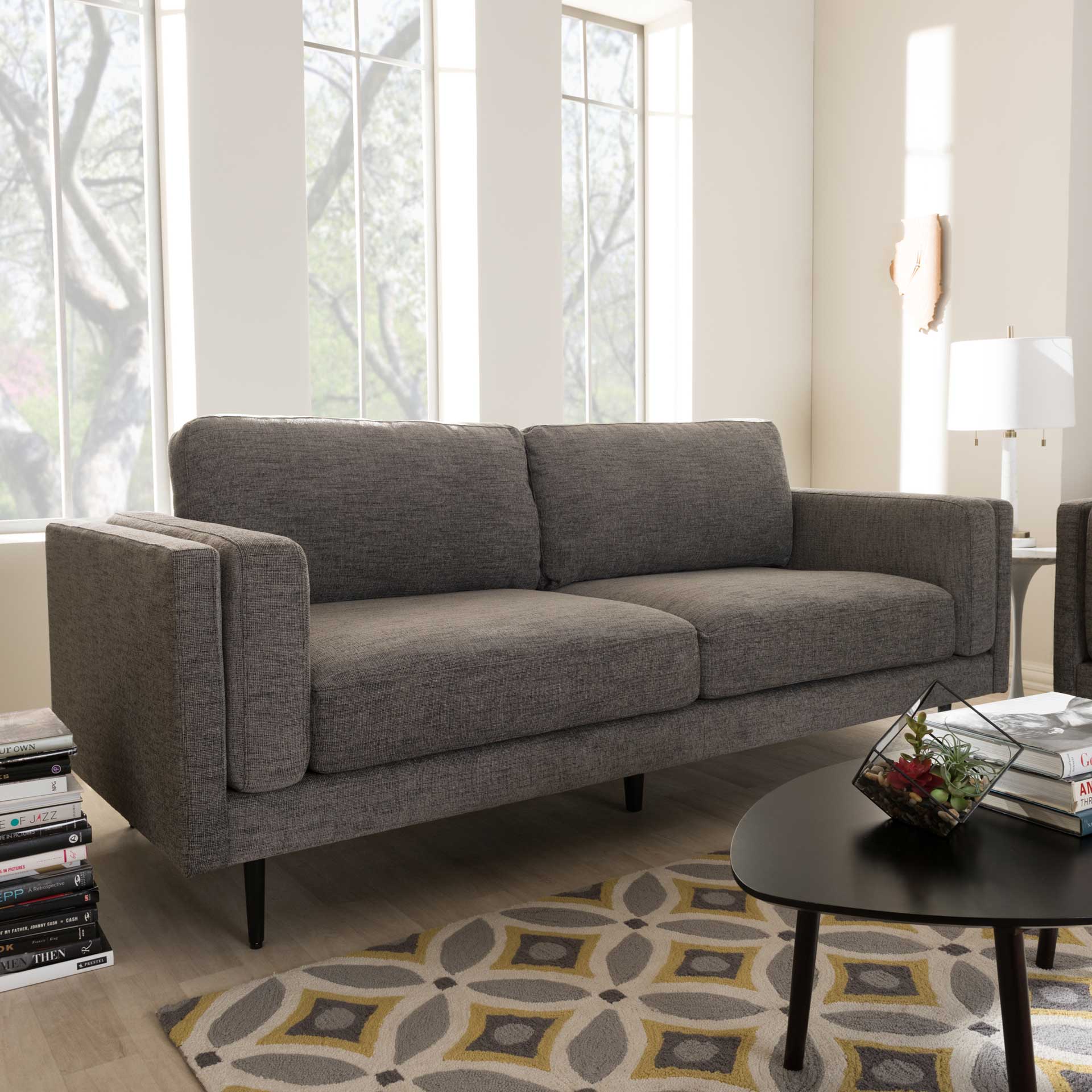 Brooklyn Fabric Upholstered Sofa Gray - Image 6