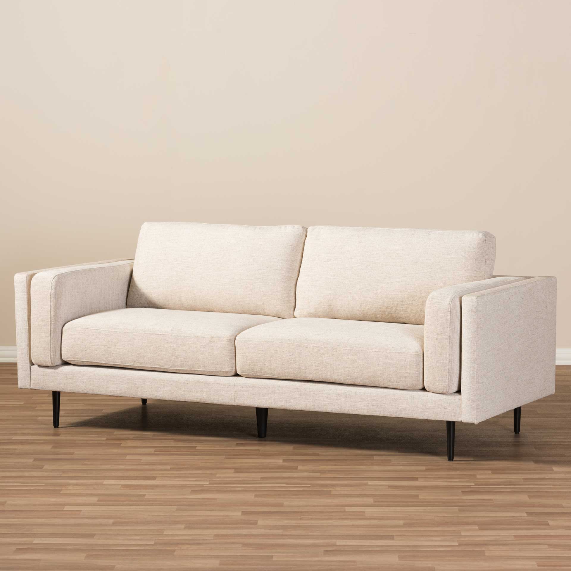 Brooklyn Fabric Upholstered Sofa Light Beige - Image 5
