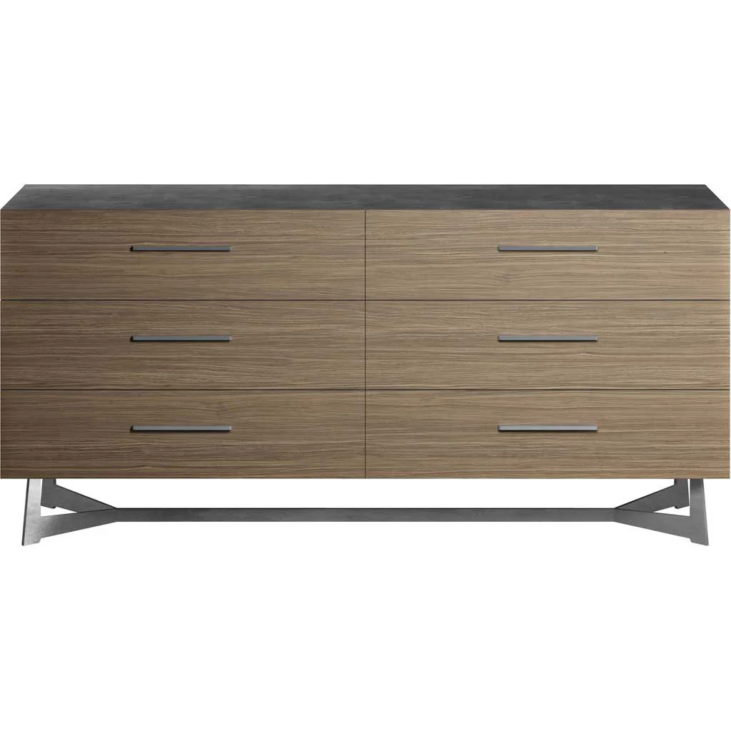 Broome Dresser Concrete/Latte Walnut - Image 3