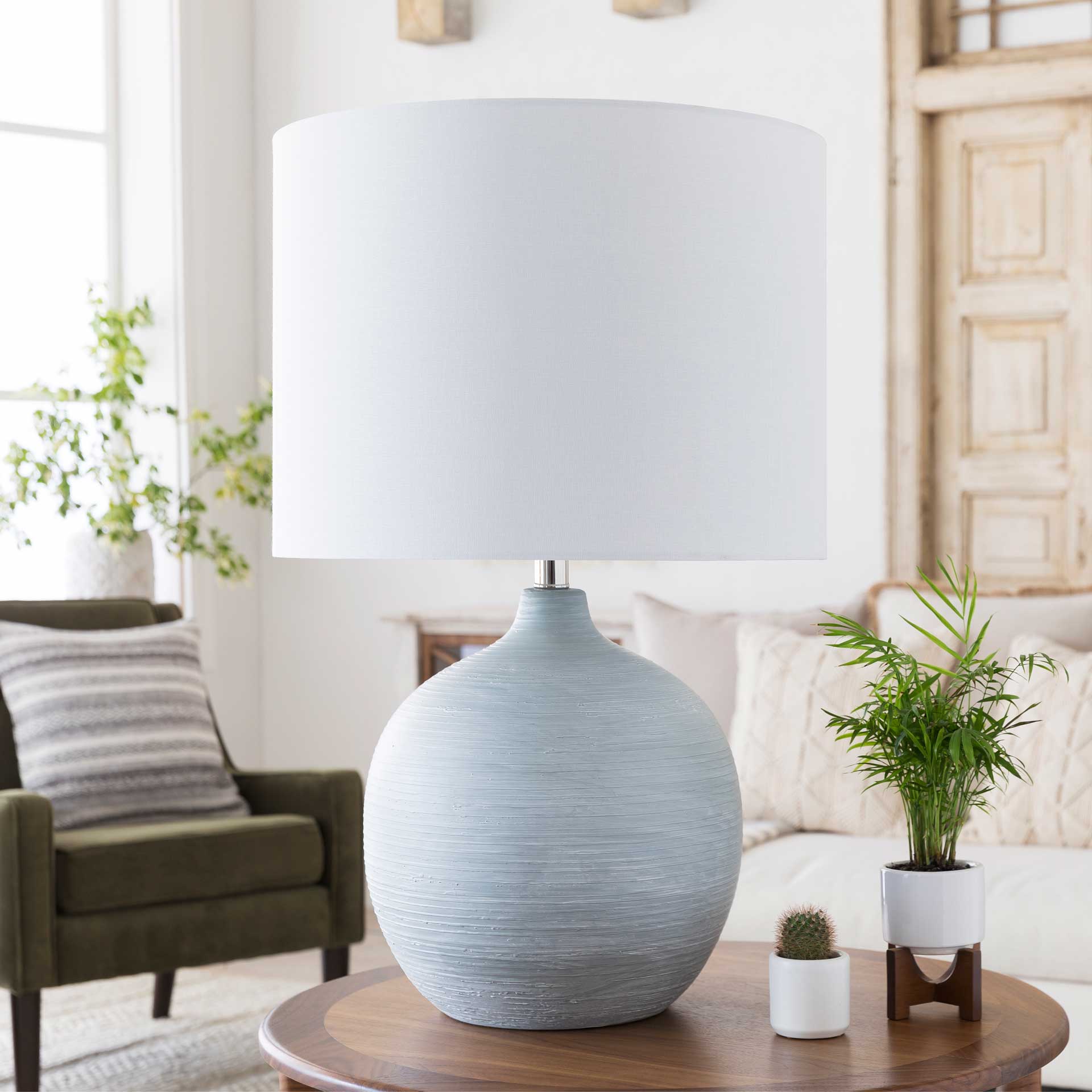 Bruno Table Lamp Light Gray/White/Gray - Image 3