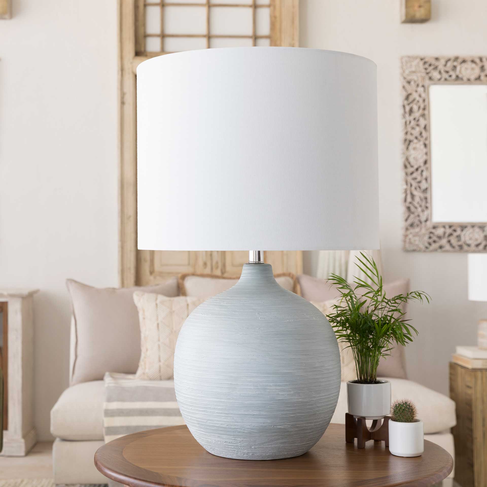 Bruno Table Lamp Light Gray/White/Gray - Image 4