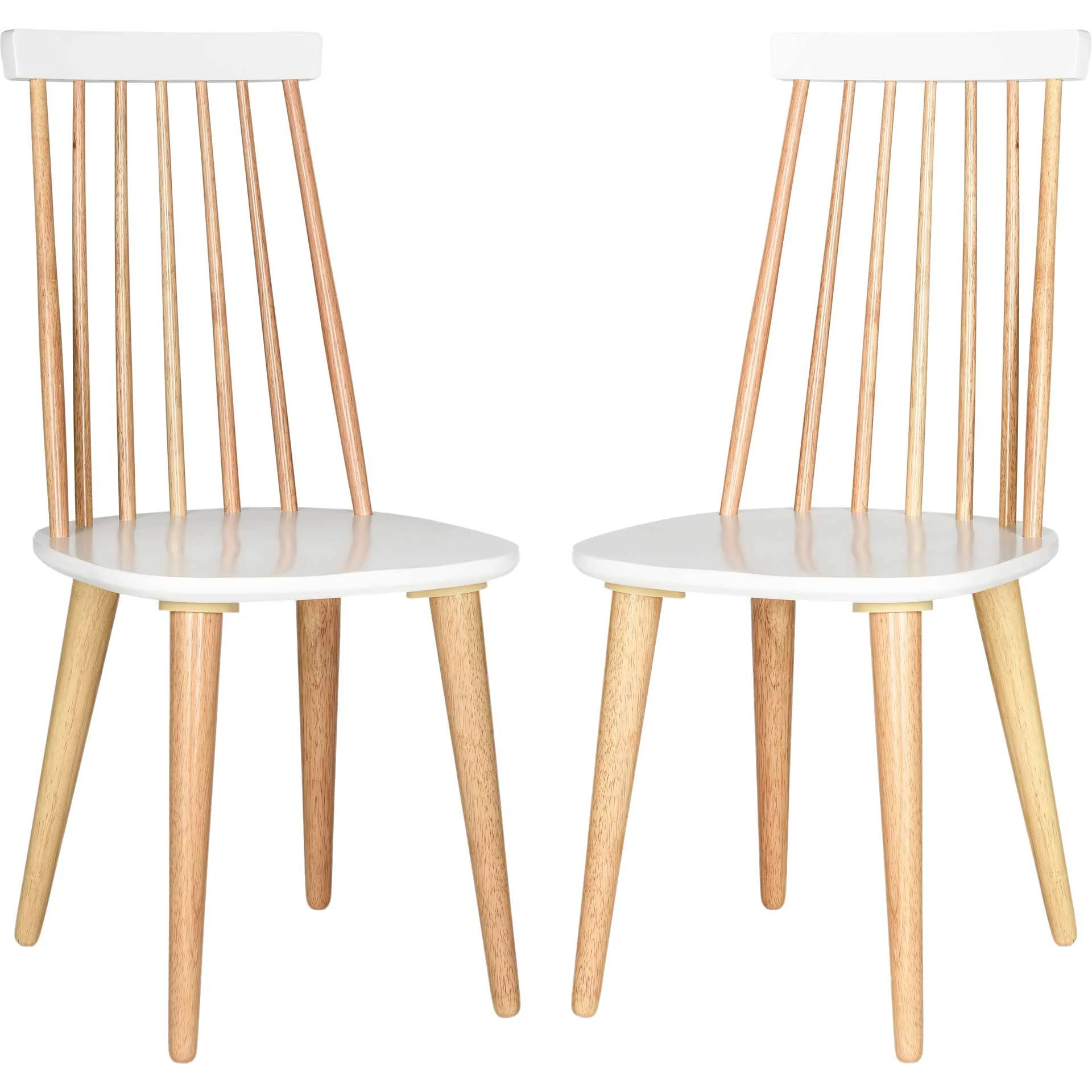 Buckley Spindle Side Chair Natural/White (Set of 2) - Image 2