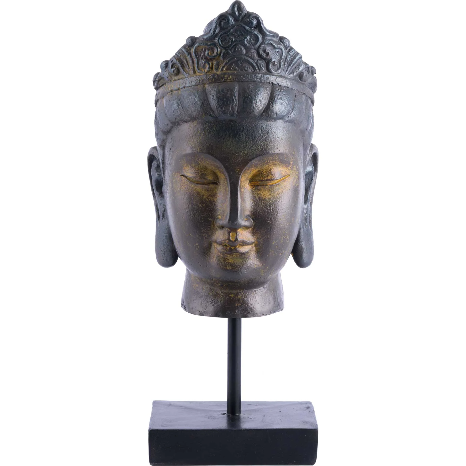 Buddha On Pedestal Bronze - Image 2