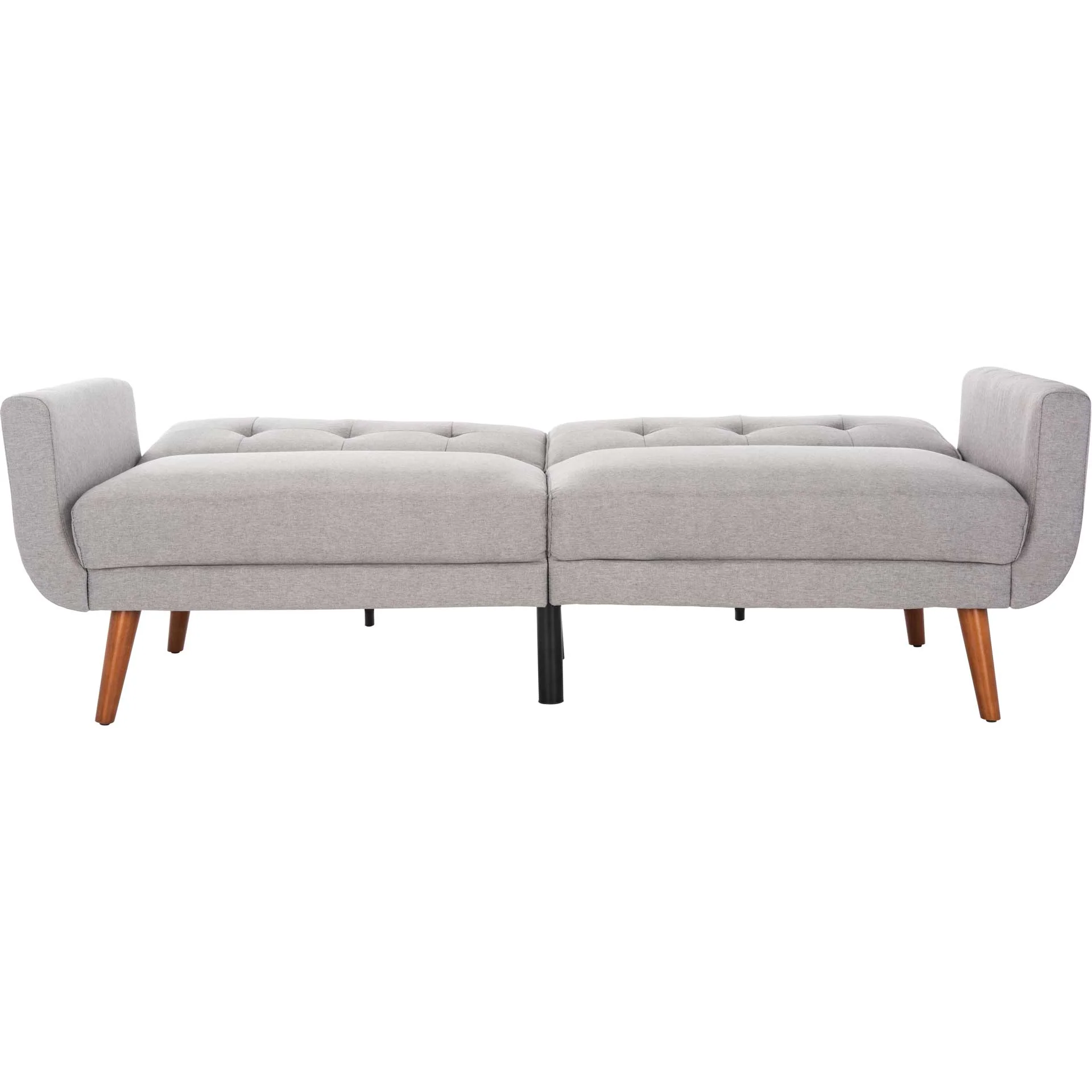 Burke Foldable Futon Bed Gray/Brown - Image 6