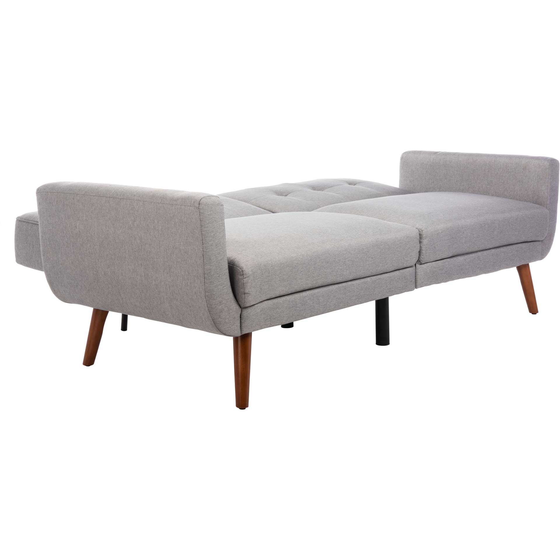 Burke Foldable Futon Bed Gray/Brown - Image 7