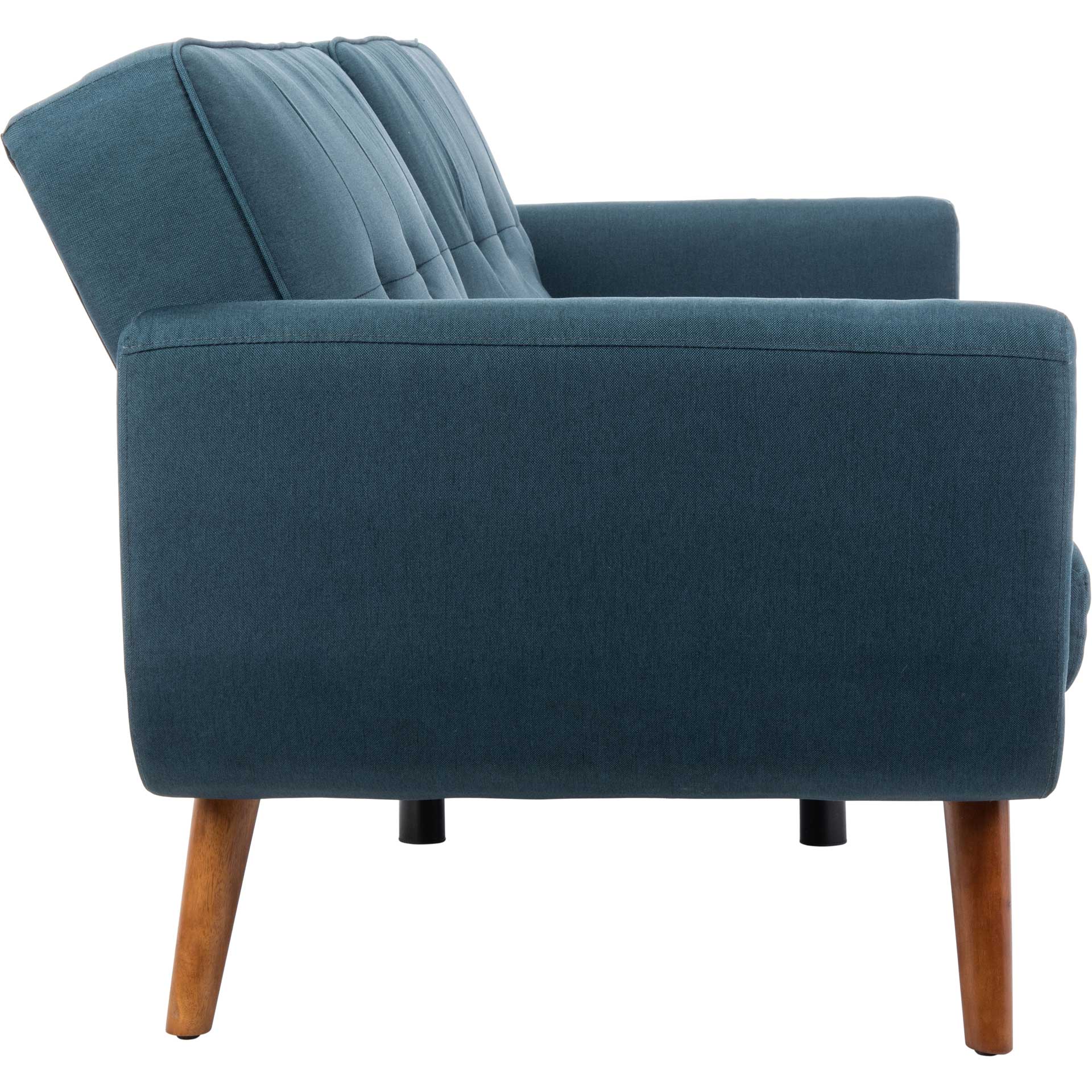 Burke Foldable Futon Bed Navy/Brown - Image 3