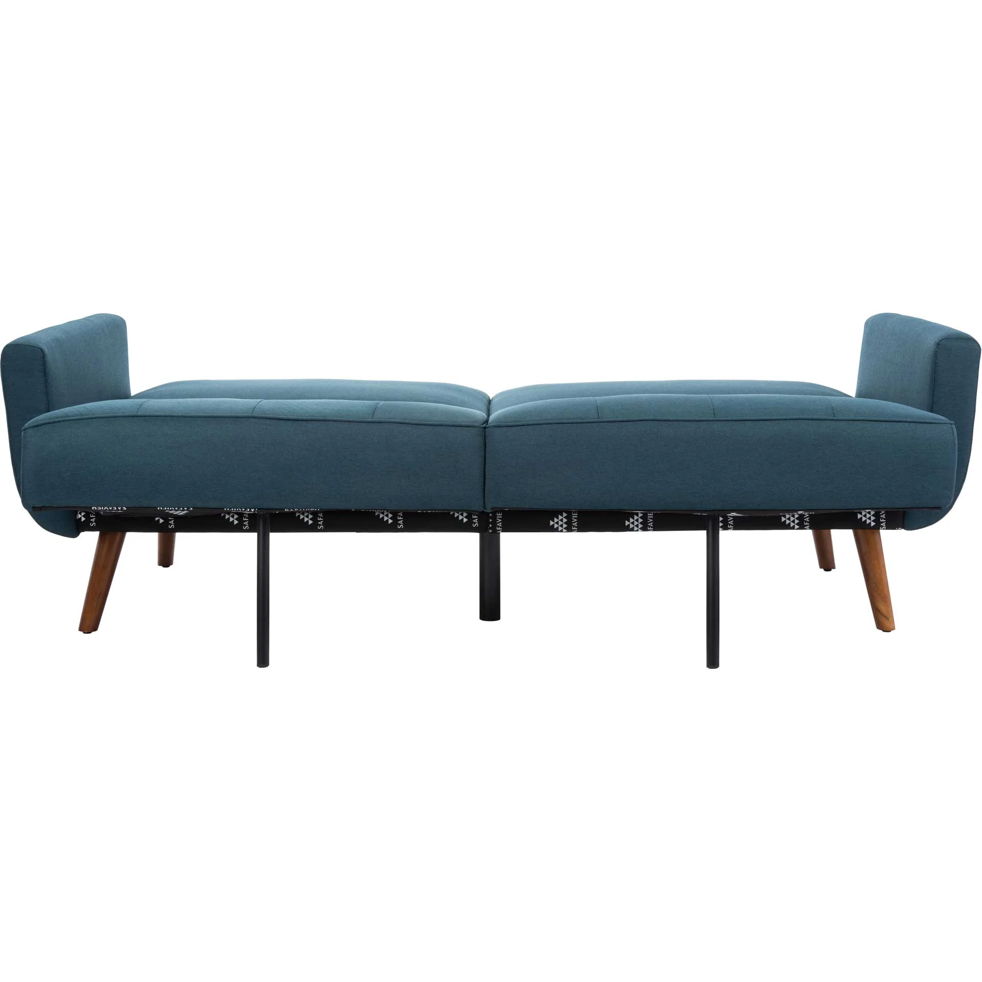 Burke Foldable Futon Bed Navy/Brown - Image 6