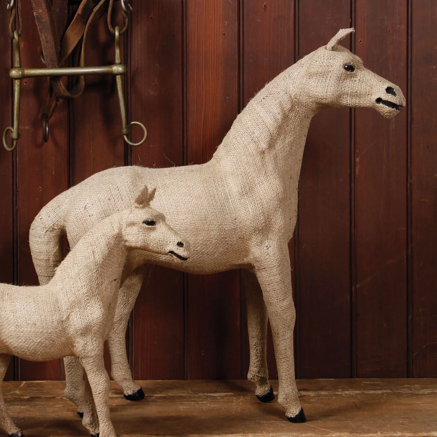 Burlap Large Horse - Image 2