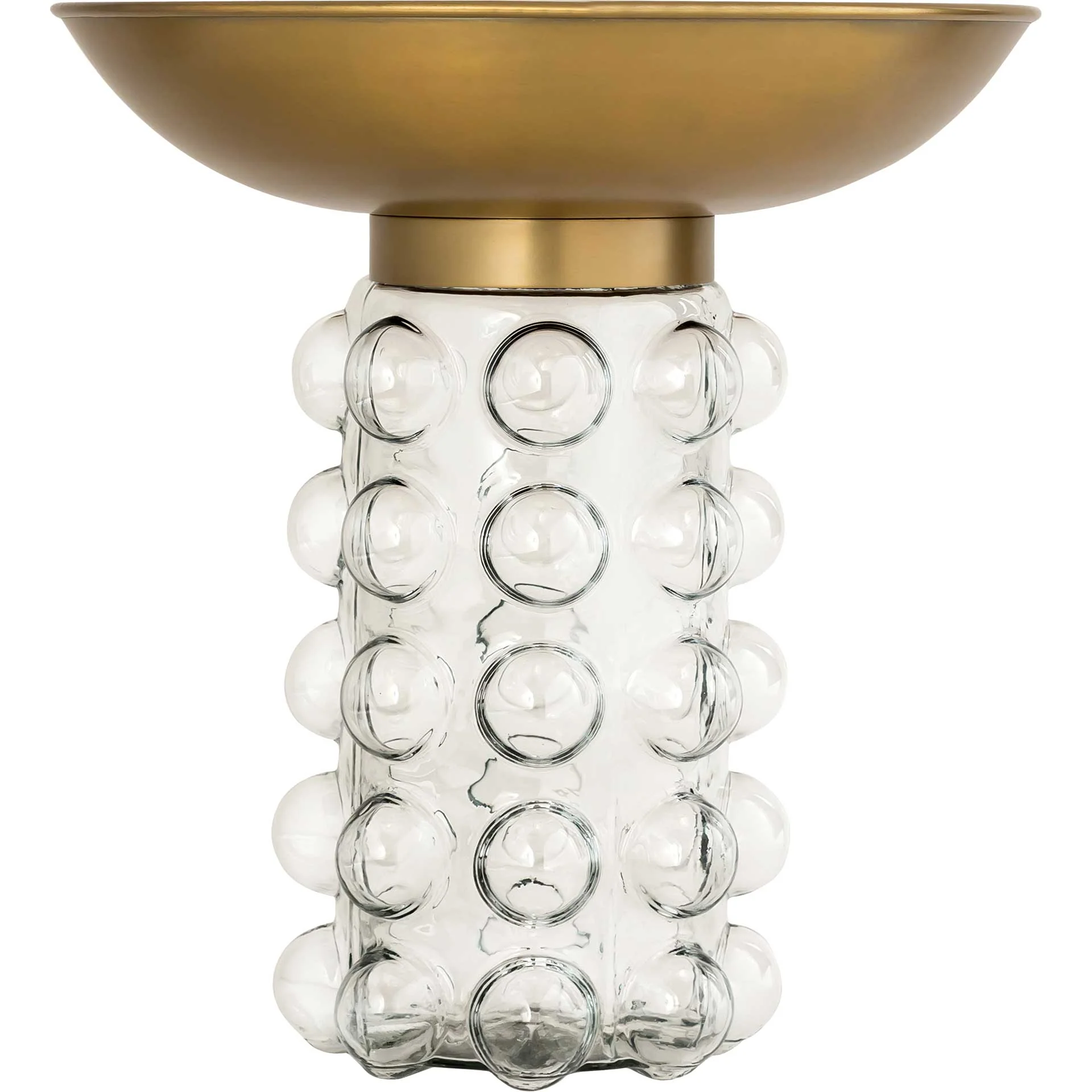 Burris Side Table Antique Brass/Transparent - Image 2