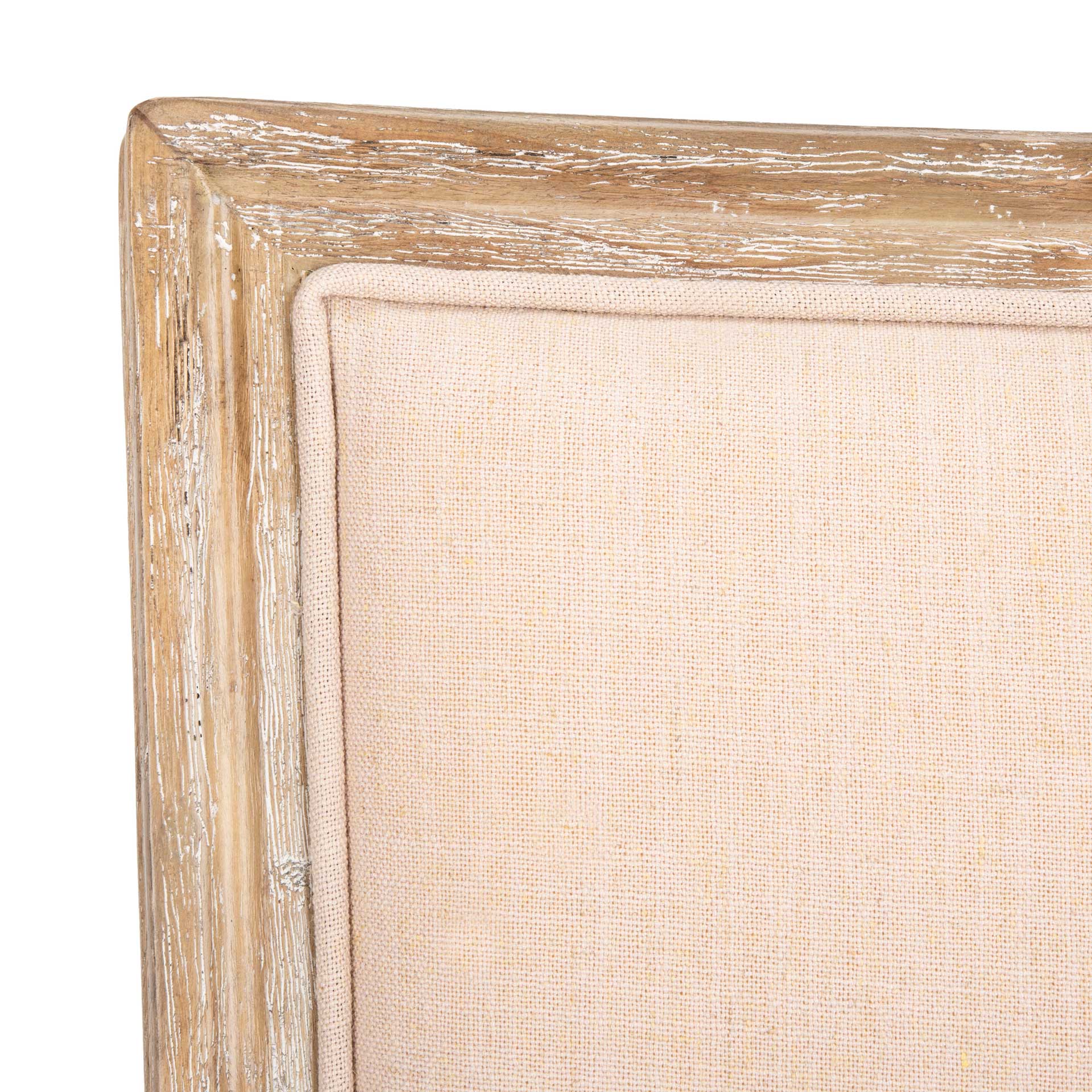 Burst Linen Side Chair Beige/Rustic Oak (Set of 2) - Image 7