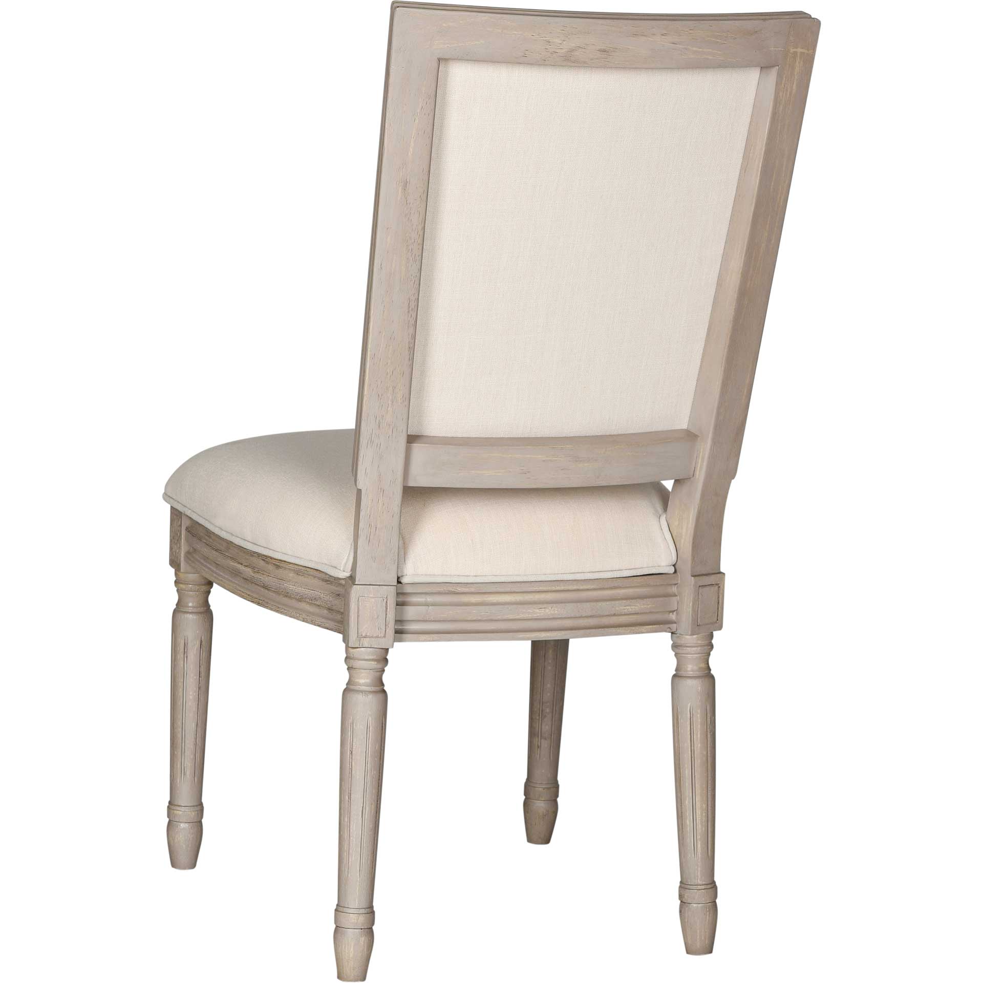 Burst Linen Side Chair Light Beige/Rustic Gray (Set of 2) - Image 4