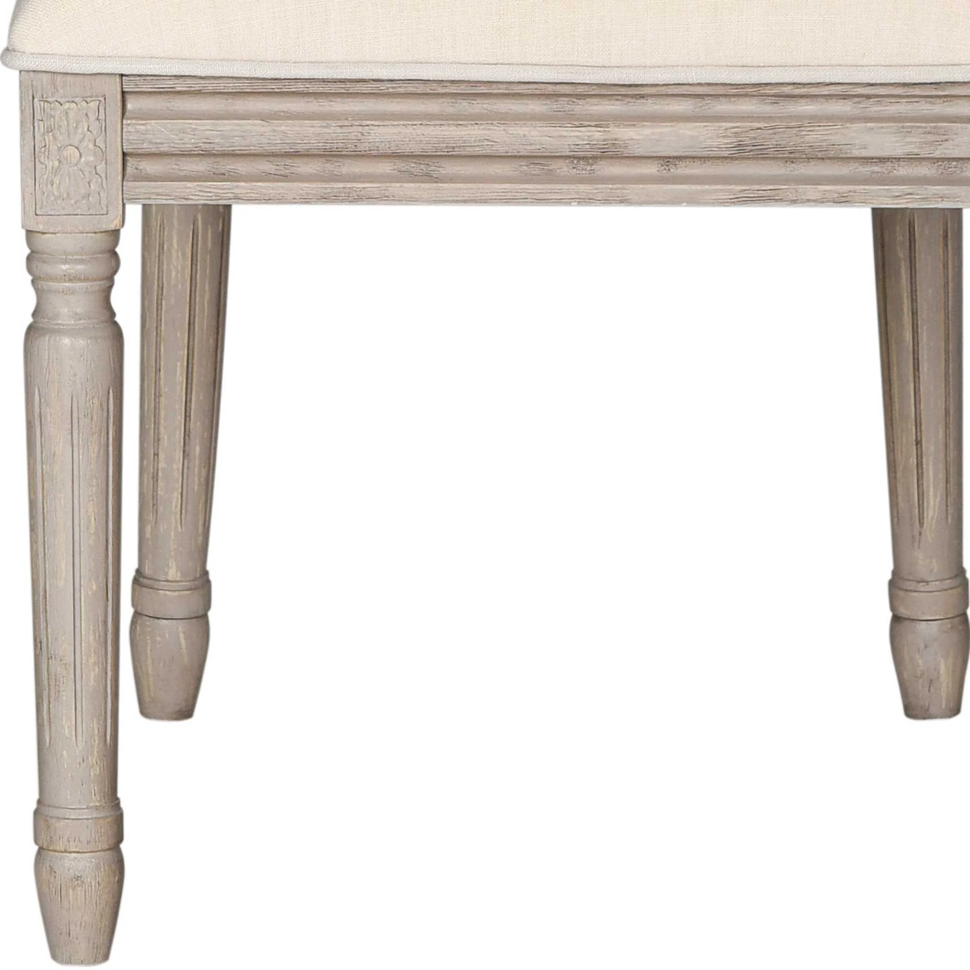 Burst Linen Side Chair Light Beige/Rustic Gray (Set of 2) - Image 6