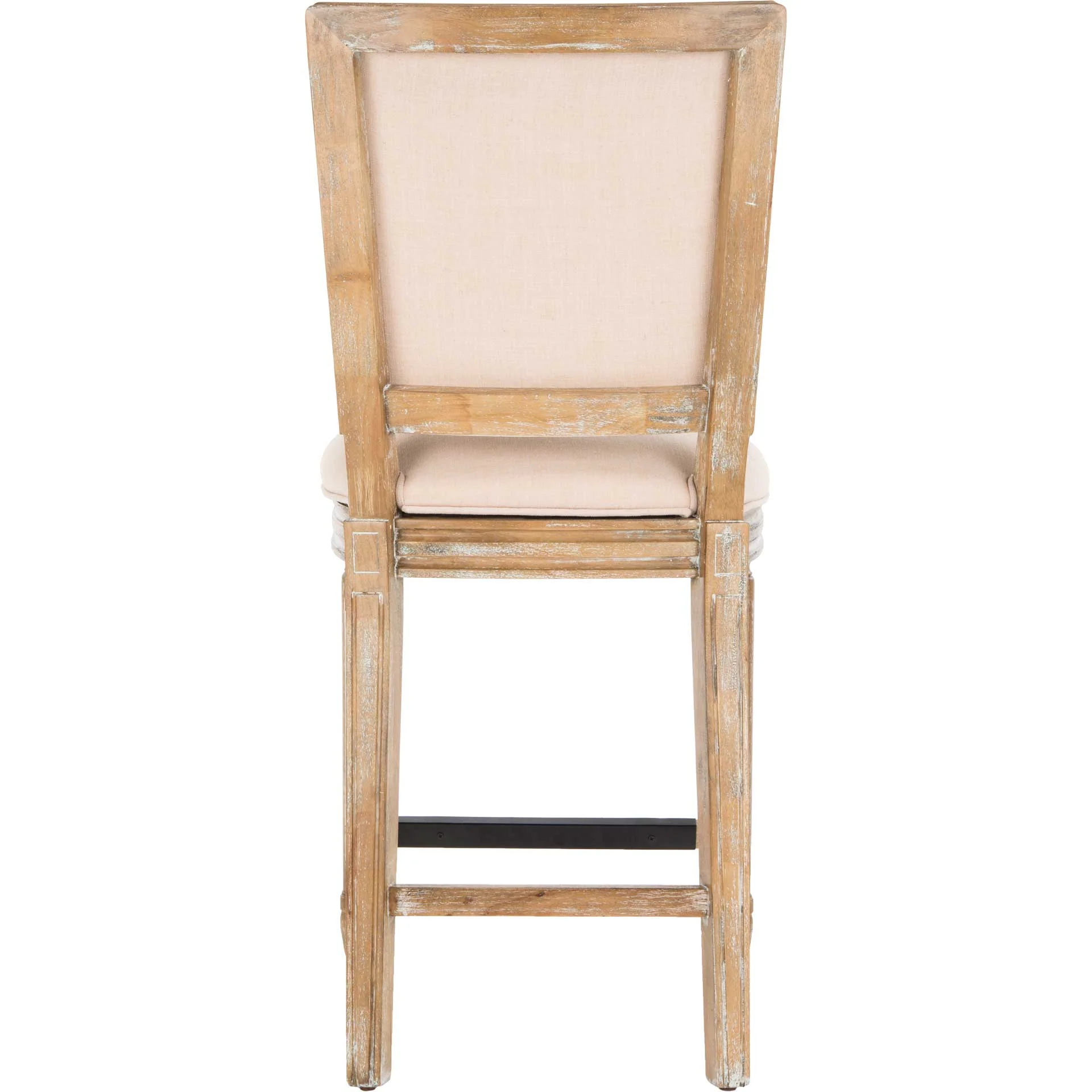 Burst Rectangle Bar Stool Beige/Rustic Oak (Set of 2) - Image 14