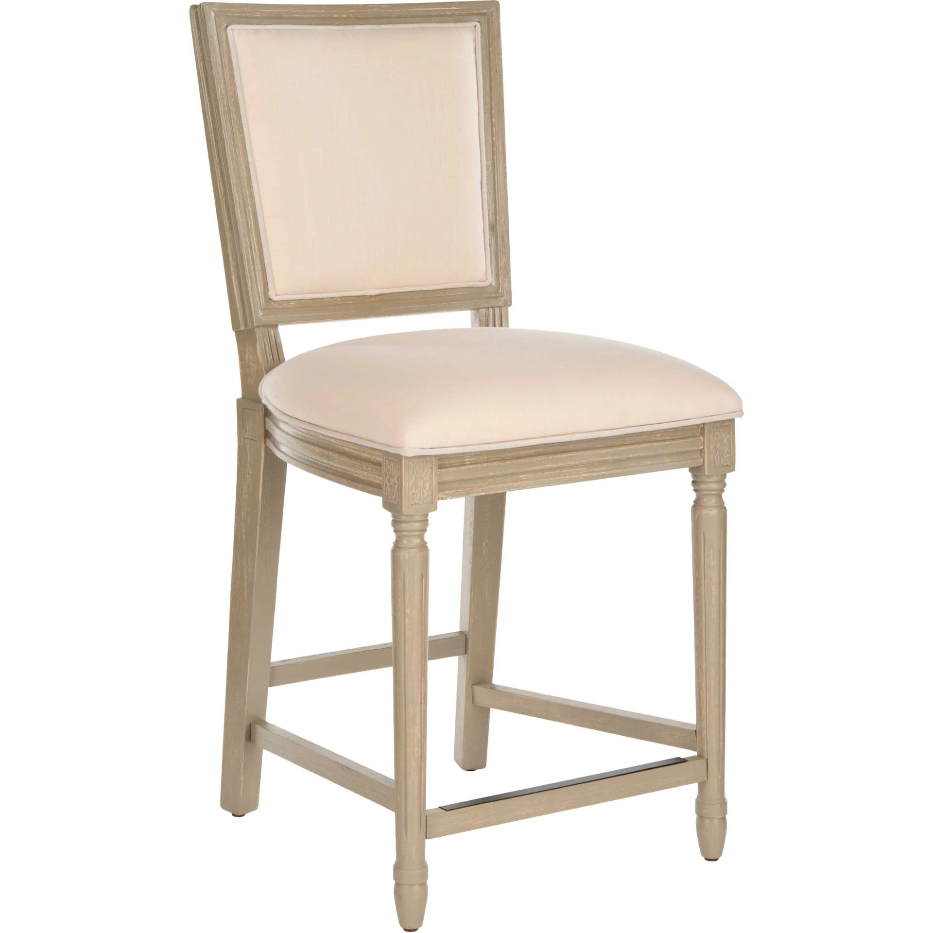 Burst Rectangle Bar Stool Light Beige/Rustic Gray (Set of 2) - Image 10