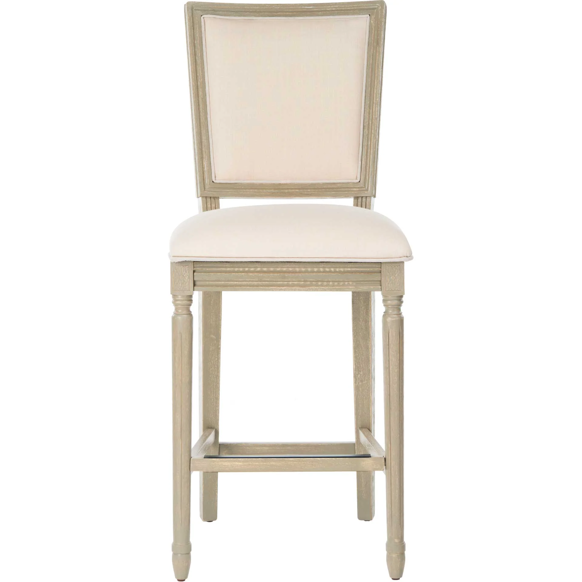 Burst Rectangle Bar Stool Light Beige/Rustic Gray (Set of 2) - Image 3