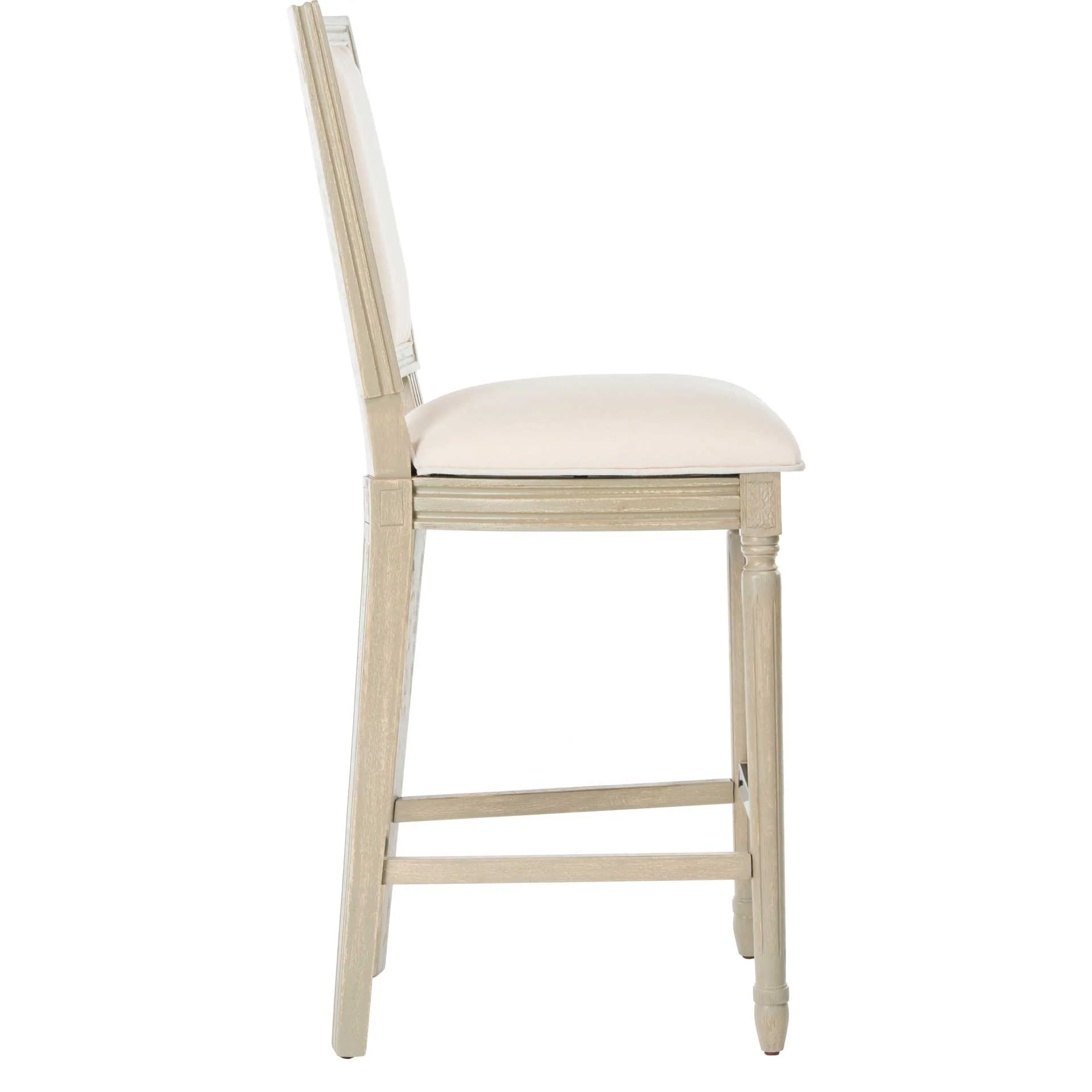 Burst Rectangle Bar Stool Light Beige/Rustic Gray (Set of 2) - Image 4