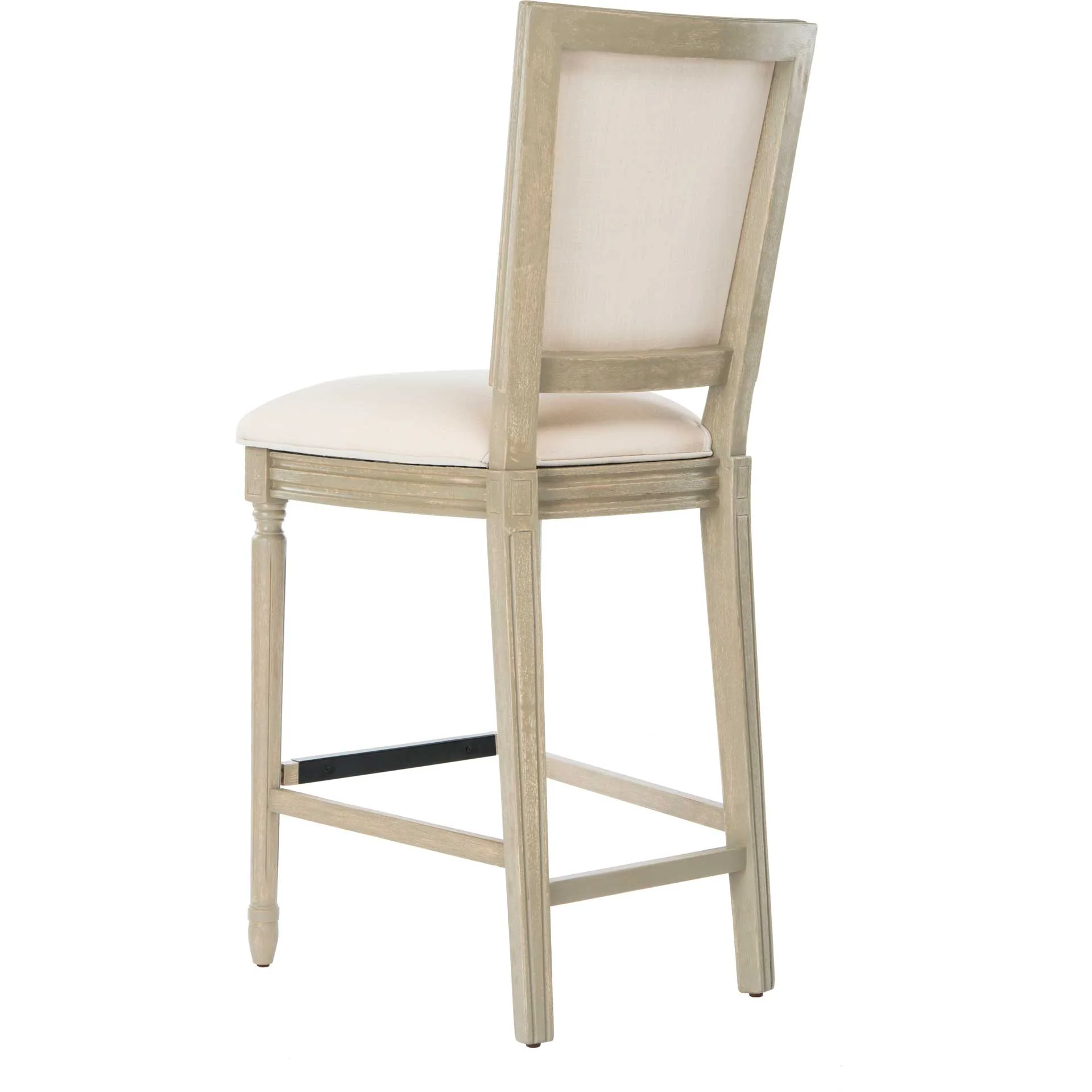 Burst Rectangle Bar Stool Light Beige/Rustic Gray (Set of 2) - Image 6
