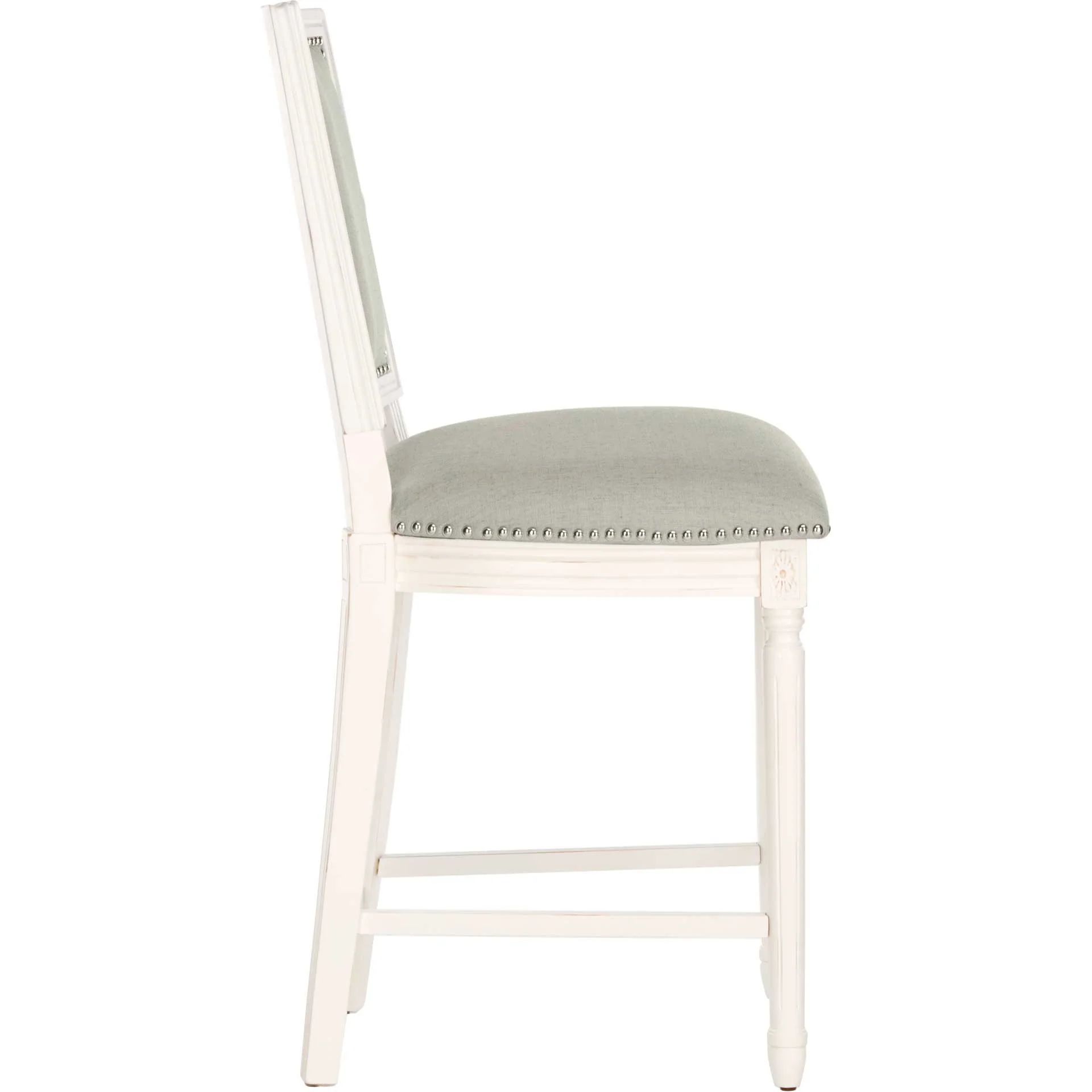 Burst Rectangle Bar Stool Light Gray/Cream/Distressed White (Set of 2) - Image 13