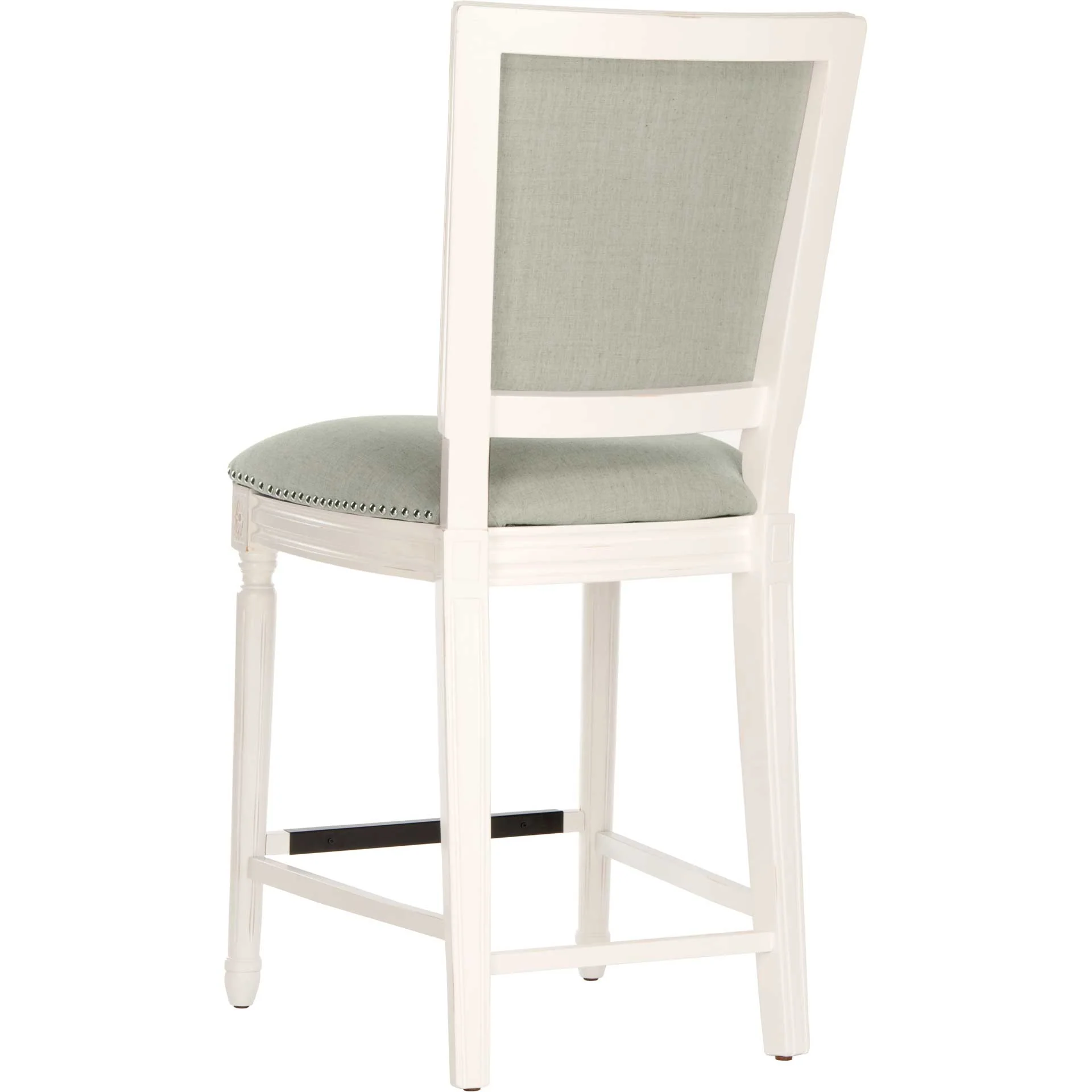 Burst Rectangle Bar Stool Light Gray/Cream/Distressed White (Set of 2) - Image 15