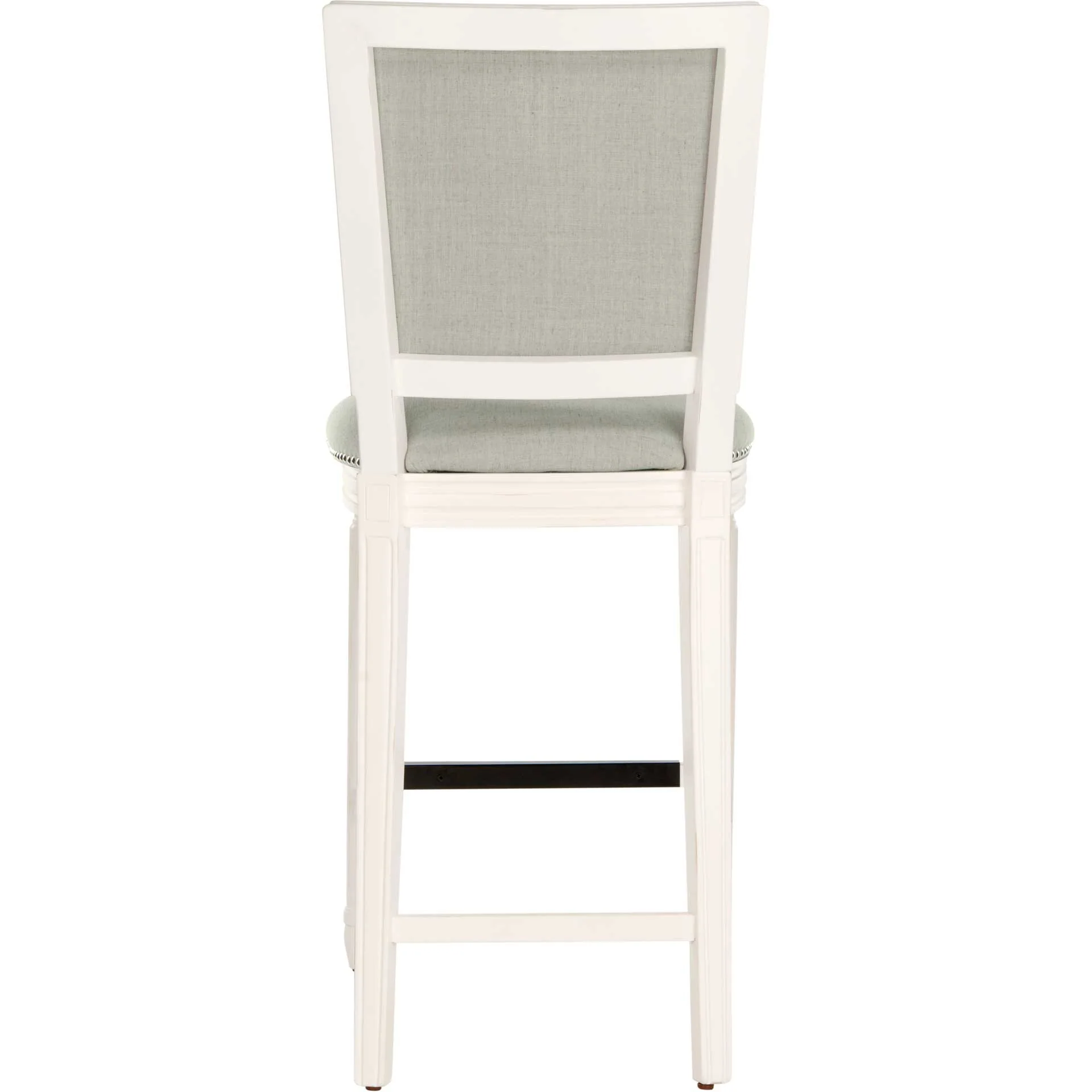 Burst Rectangle Bar Stool Light Gray/Cream/Distressed White (Set of 2) - Image 5
