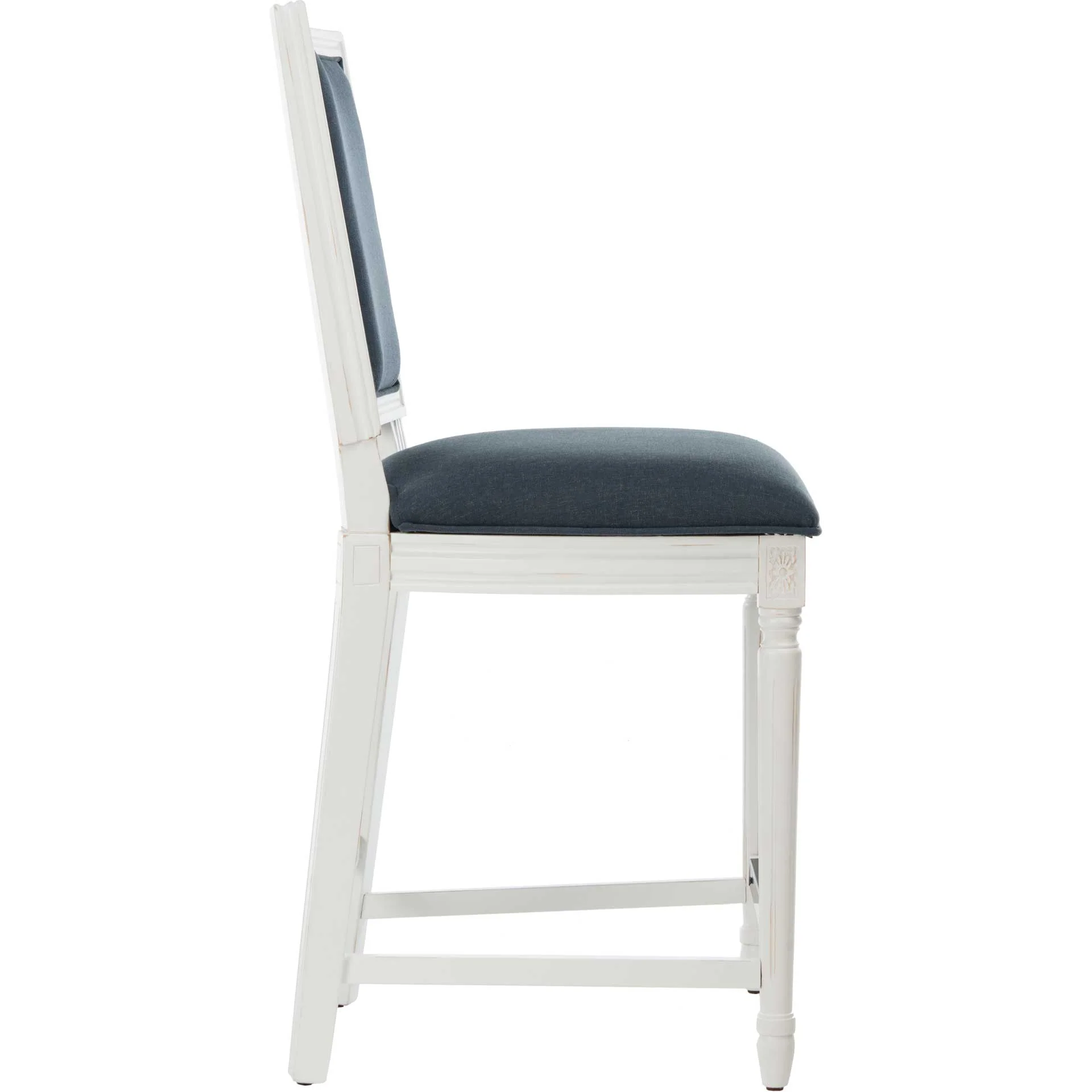 Burst Rectangle Bar Stool Navy/Distressed White (Set of 2) - Image 13