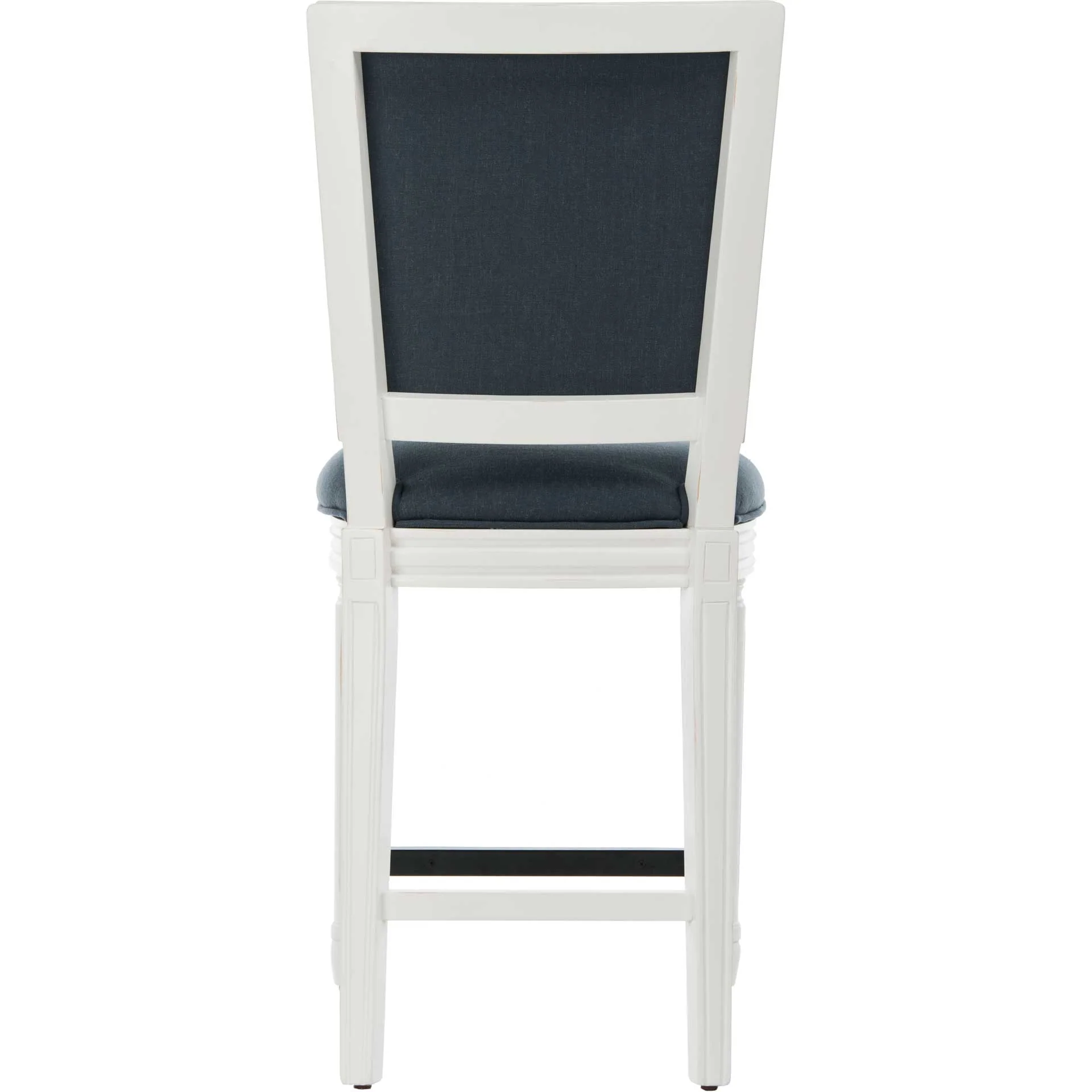Burst Rectangle Bar Stool Navy/Distressed White (Set of 2) - Image 14