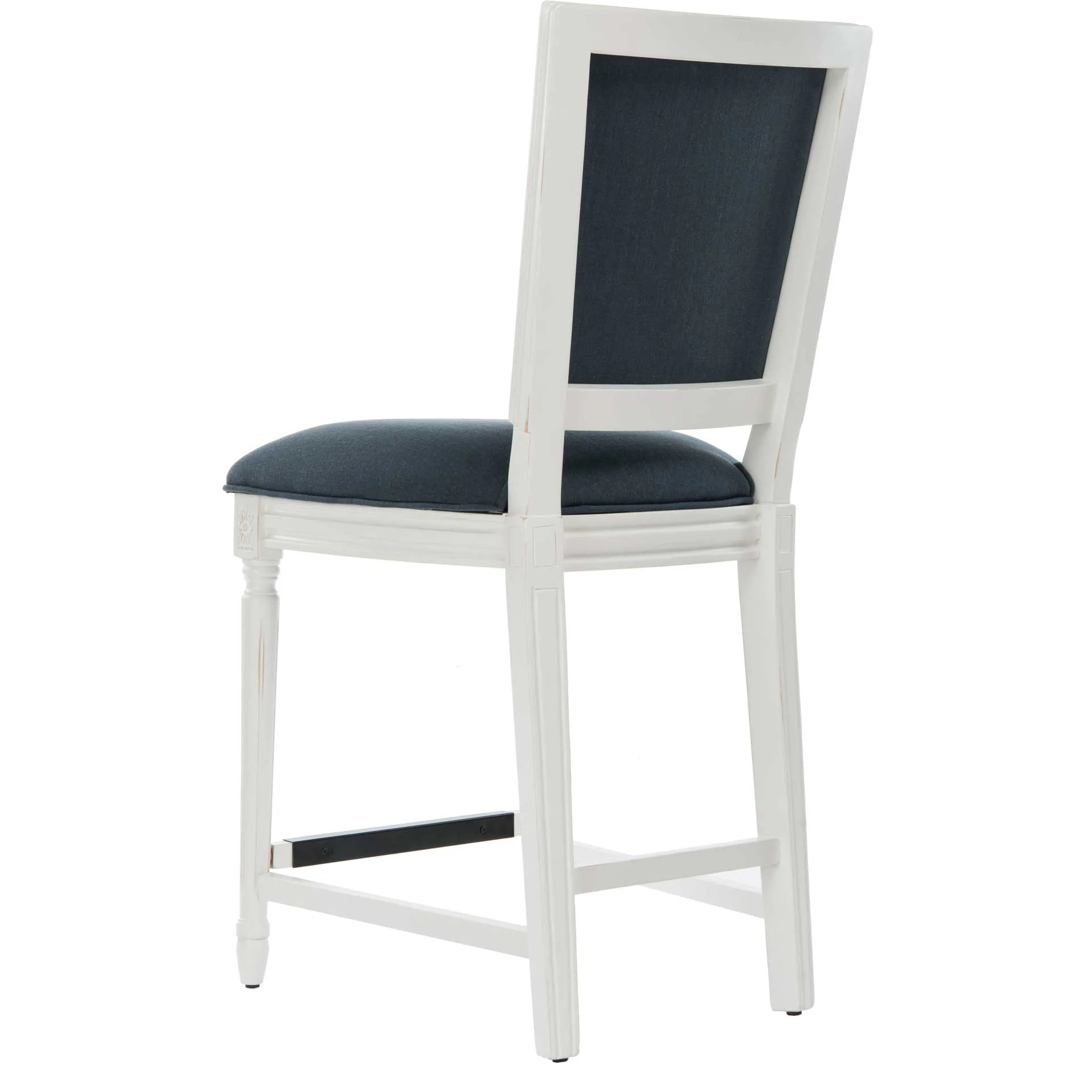 Burst Rectangle Bar Stool Navy/Distressed White (Set of 2) - Image 15