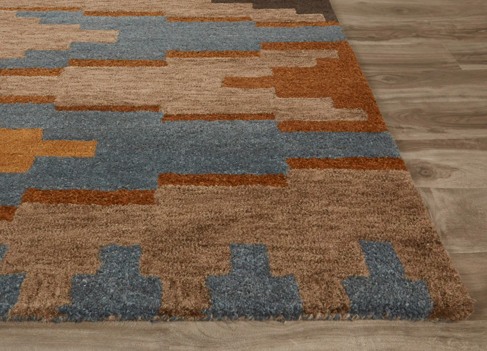 Cabin Alder Tan/Blue Area Rug - Image 3