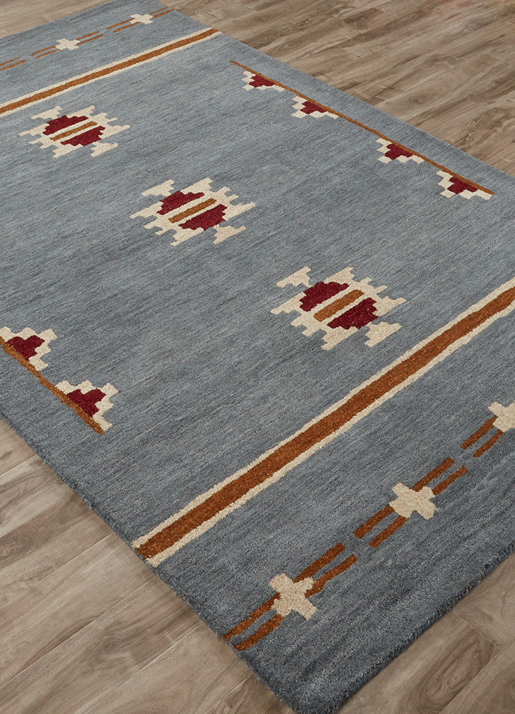 Cabin Fir Blue/Tan Area Rug - Image 2