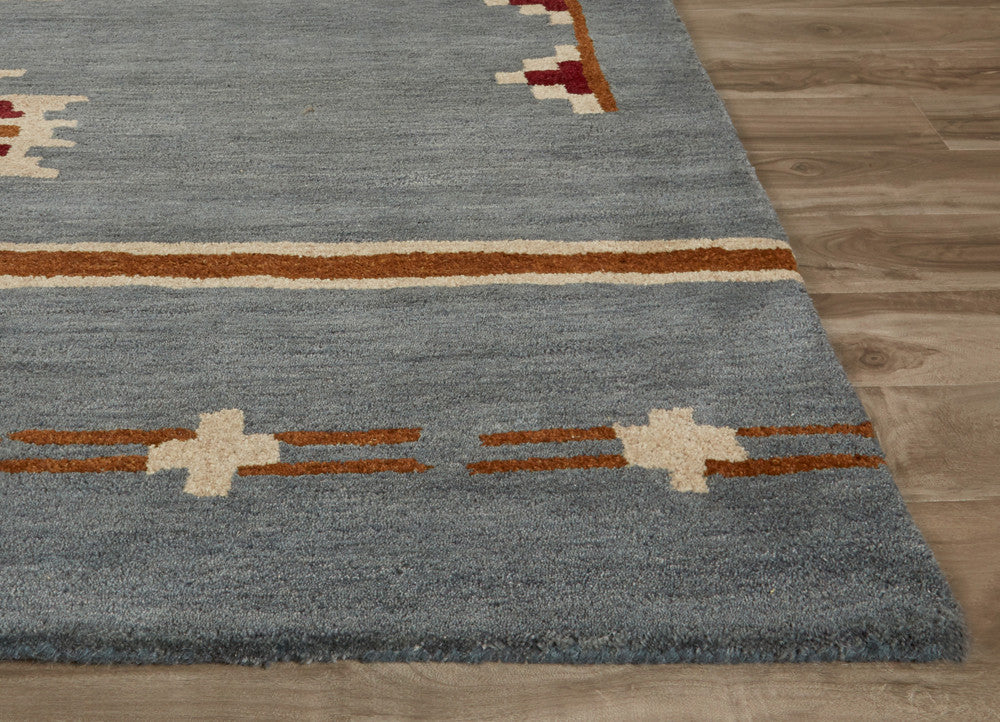 Cabin Fir Blue/Tan Area Rug - Image 3