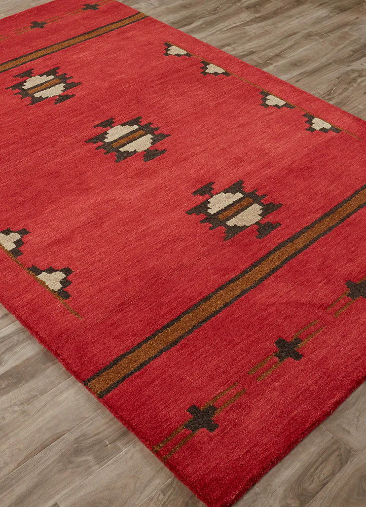 Cabin Fir Red/Gray Area Rug - Image 2