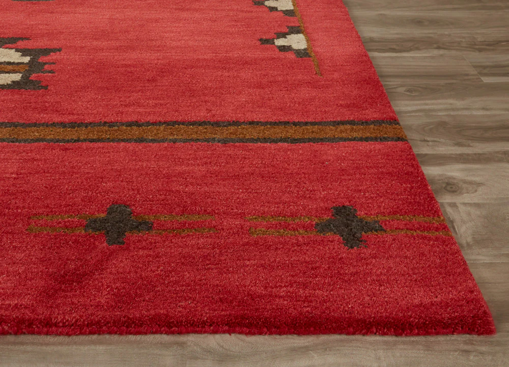 Cabin Fir Red/Gray Area Rug - Image 3
