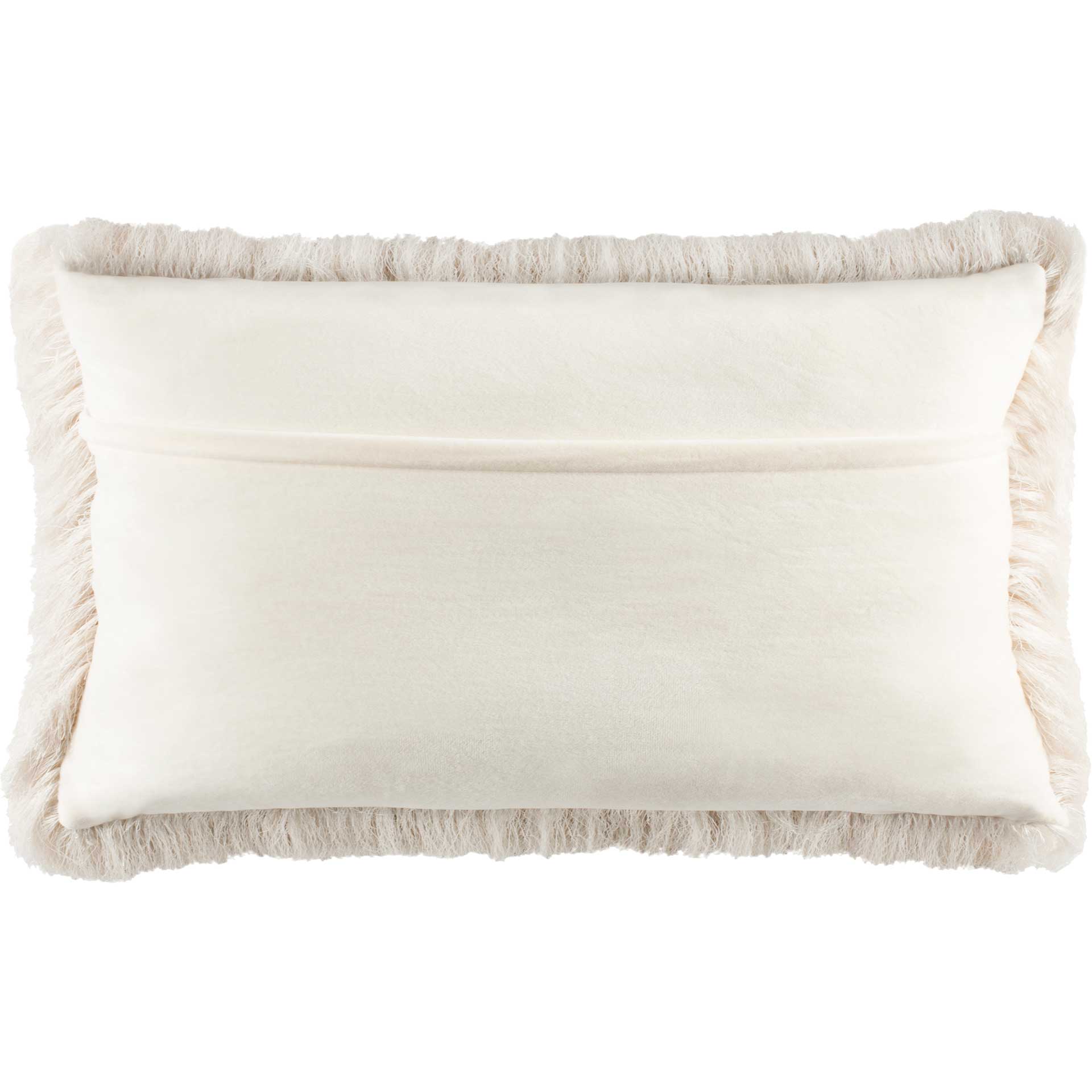 Cactus Silk Shag Pillow Ivory - Image 2