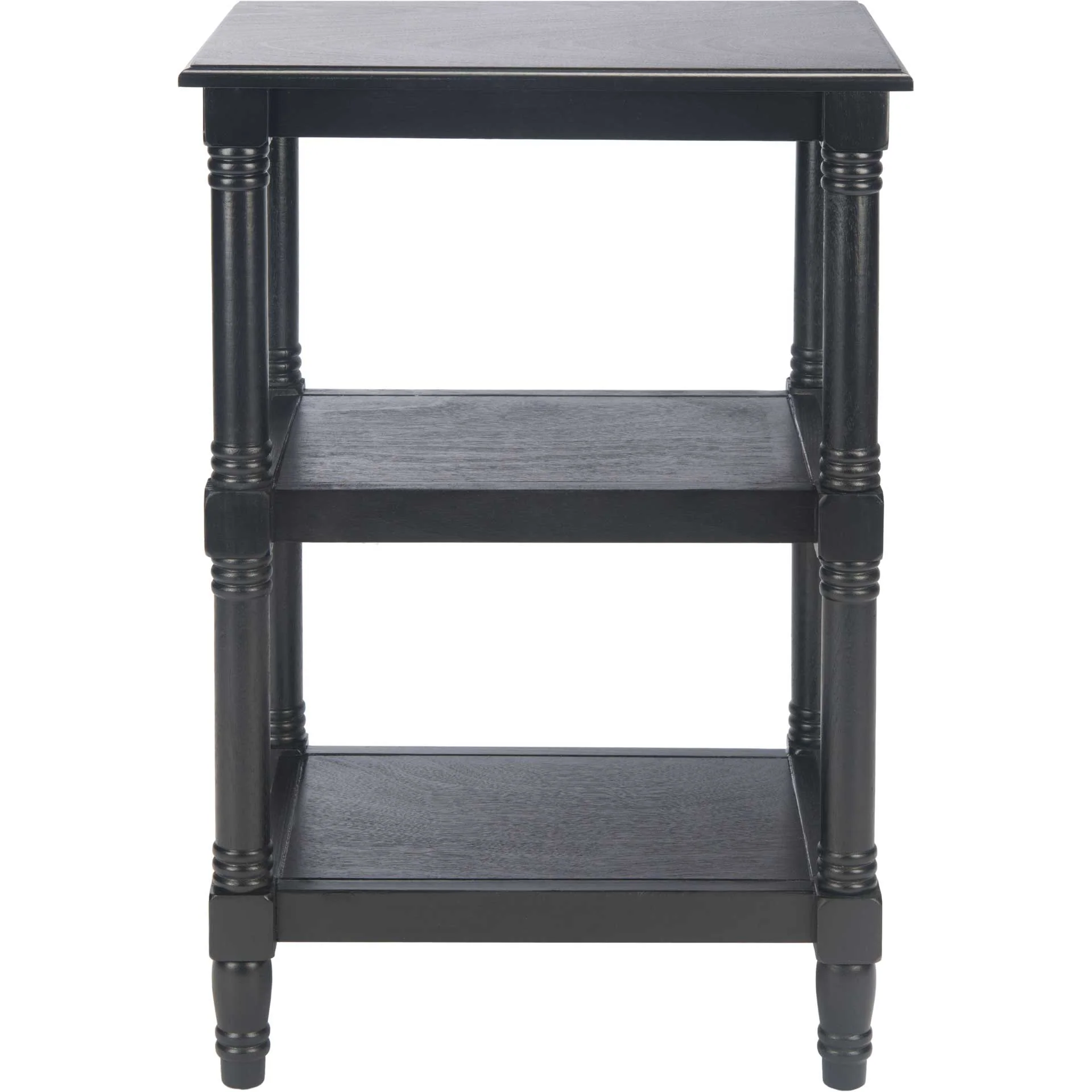 Caden 3 Shelf Accent Table Black - Image 2
