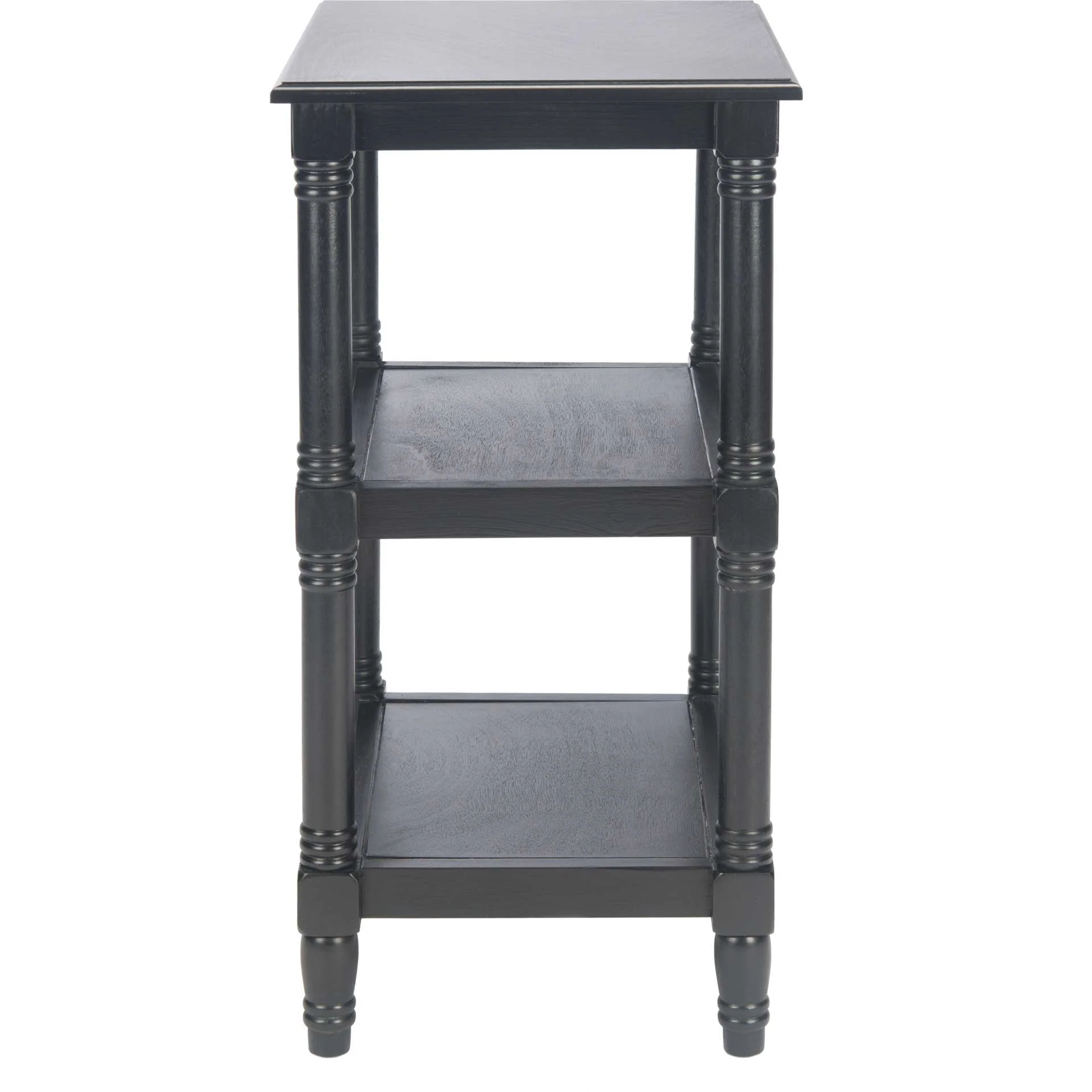 Caden 3 Shelf Accent Table Black - Image 3