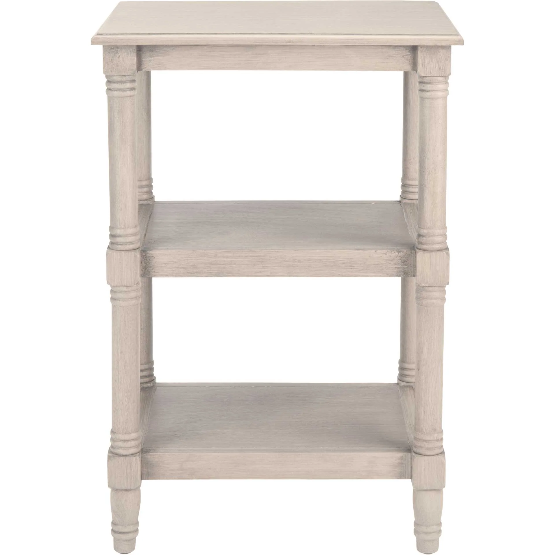 Caden 3 Shelf Accent Table Greige - Image 2