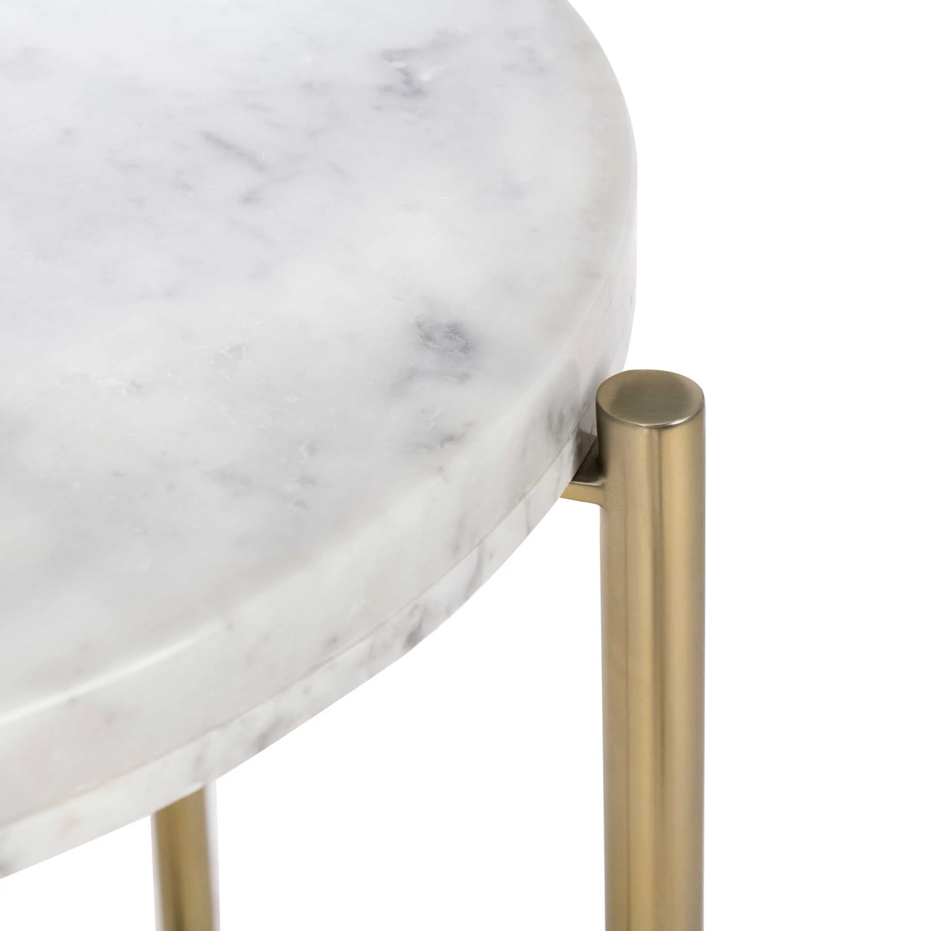 Caden End Table White/Gold - Image 4