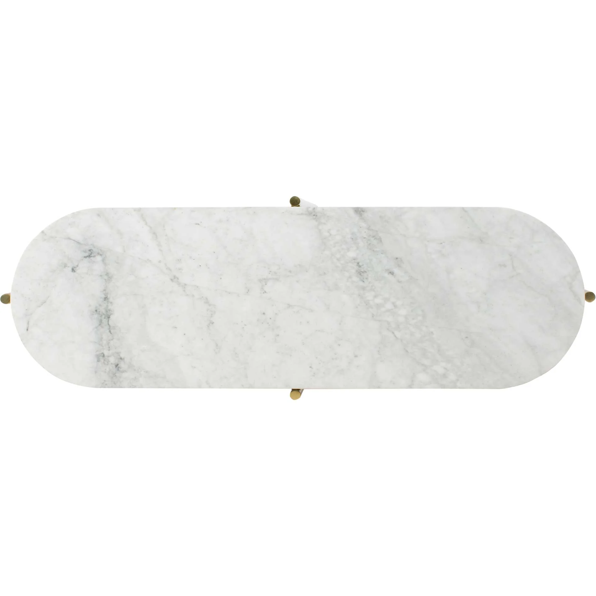 Caden Small Console Table White/Gold - Image 4