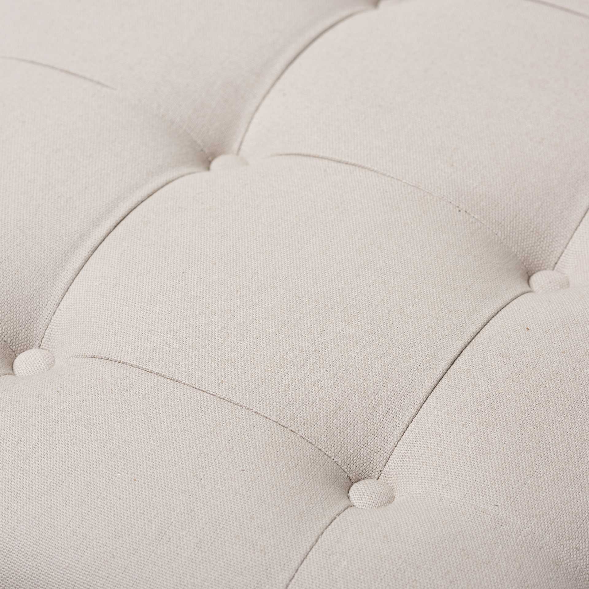 Caden Square Ottoman Beige/Weathered Oak - Image 3