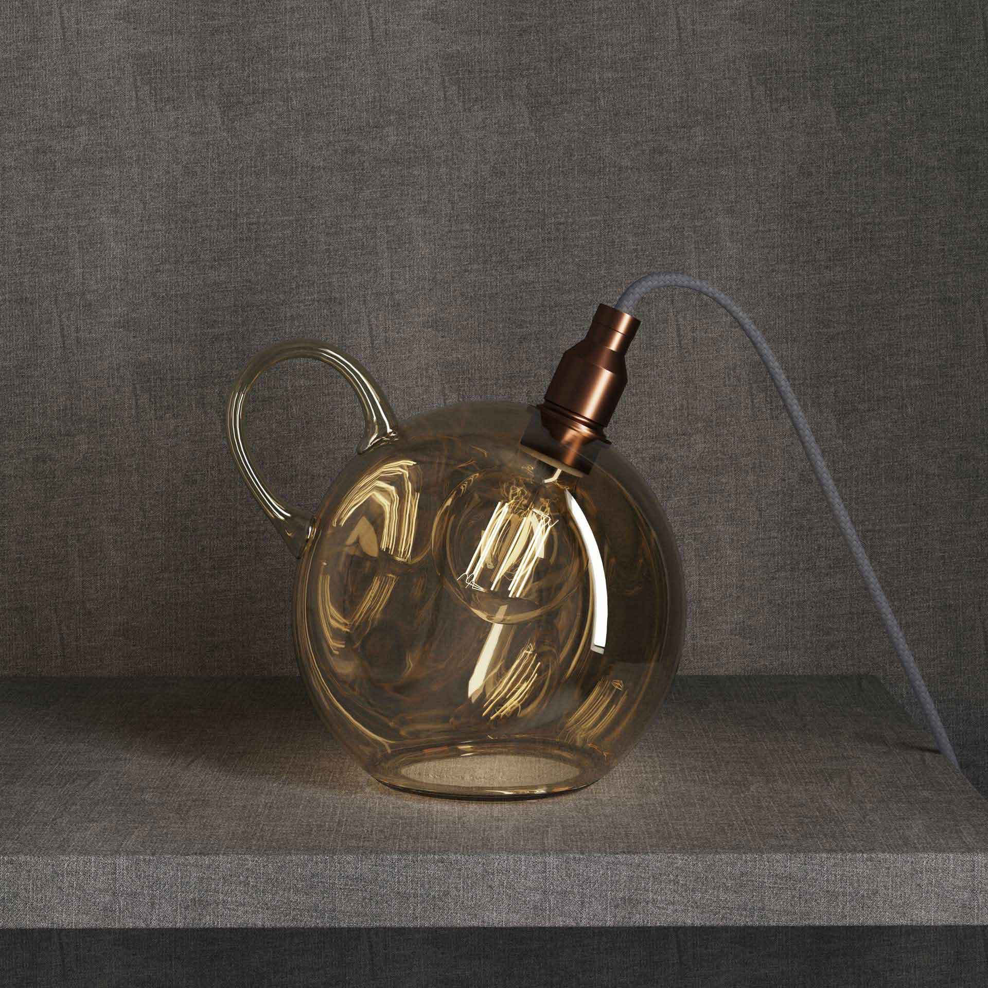 Cadogan Table Lamp Amber Glass - Image 2