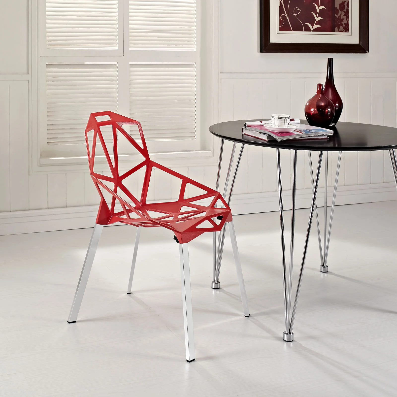Caenis Side Chair Red - Image 4