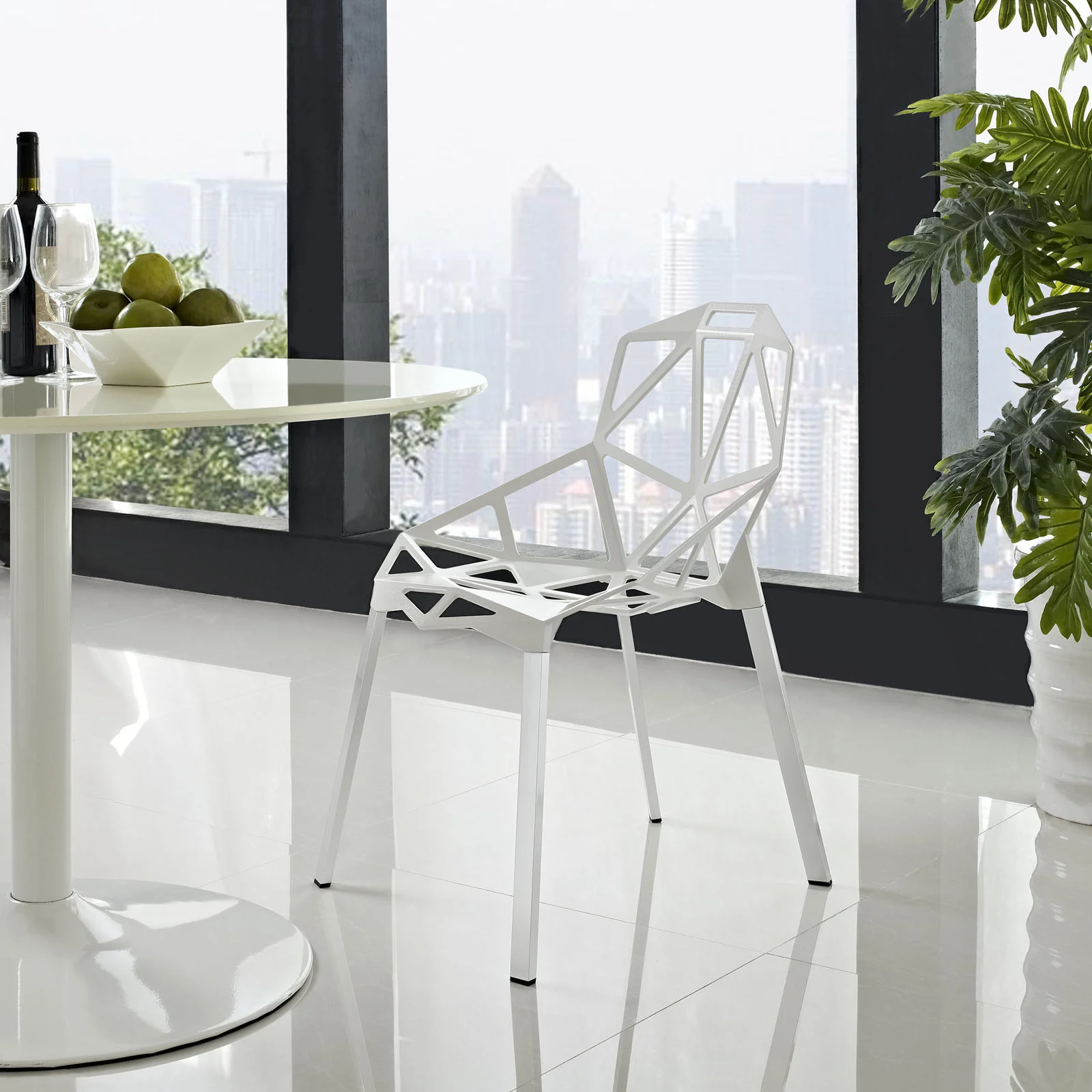 Caenis Side Chair White - Image 4