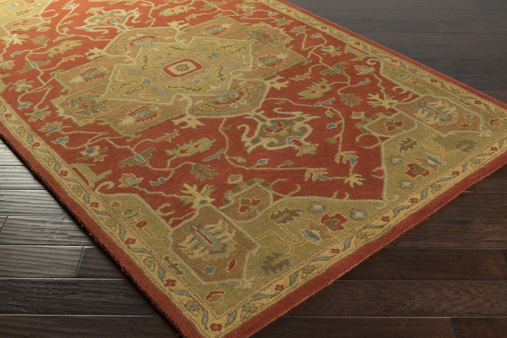 Caesar Burgundy/Gold Area Rug - Image 5