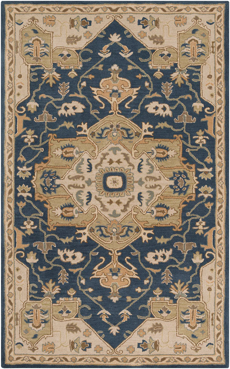 Caesar Navy/Light Gray Area Rug - Image 3
