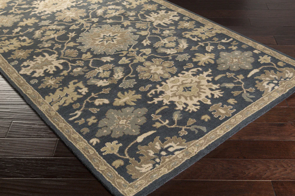 Caesar Navy/Taupe Area Rug - Image 3