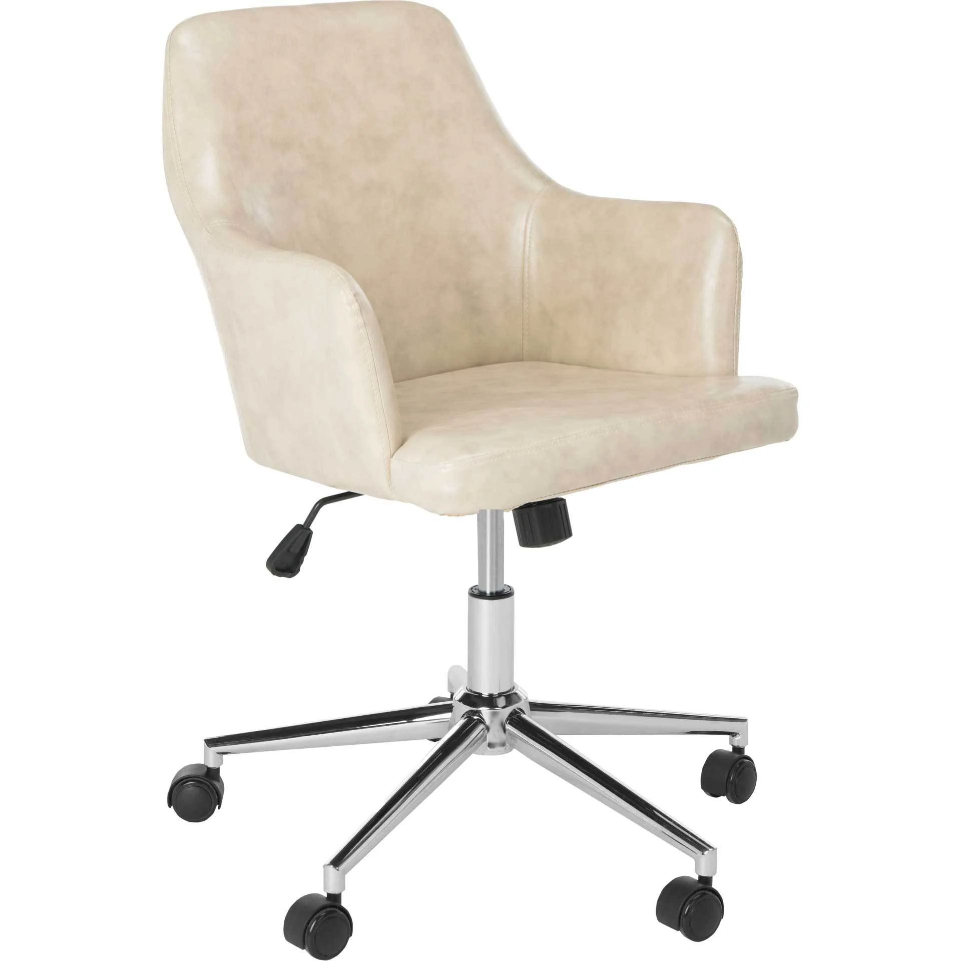 Caiden Swivel Office Chair Beige - Image 3
