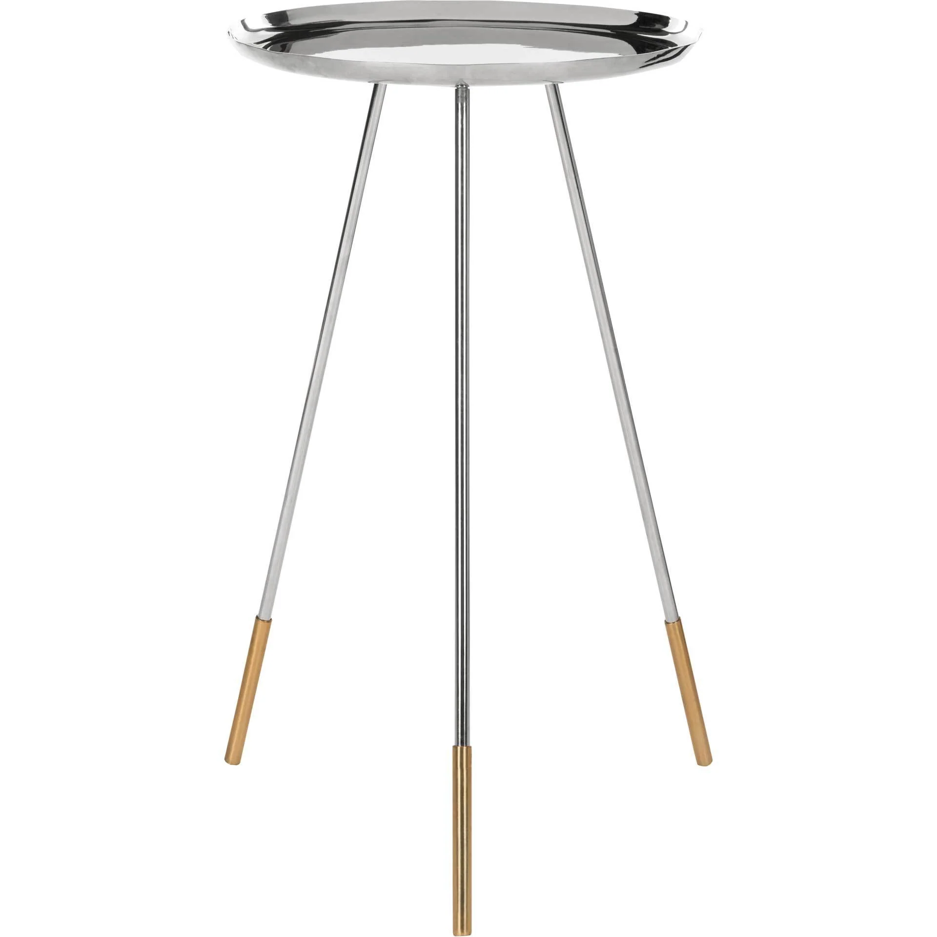 Cain Tri Leg Side Table Nickel/Gold - Image 2