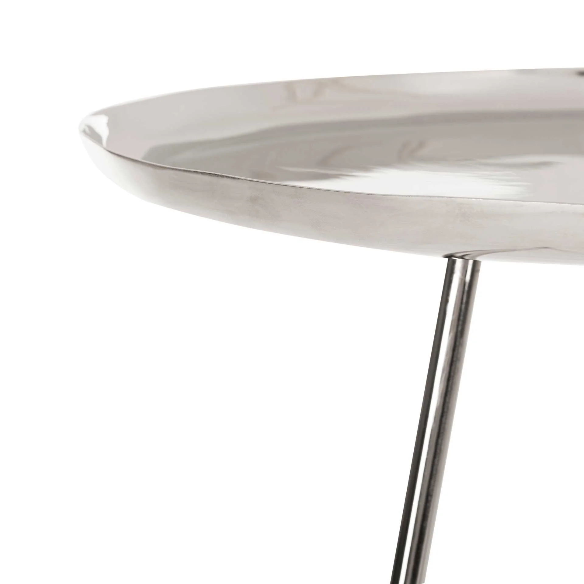 Cain Tri Leg Side Table Silver/Gold - Image 3