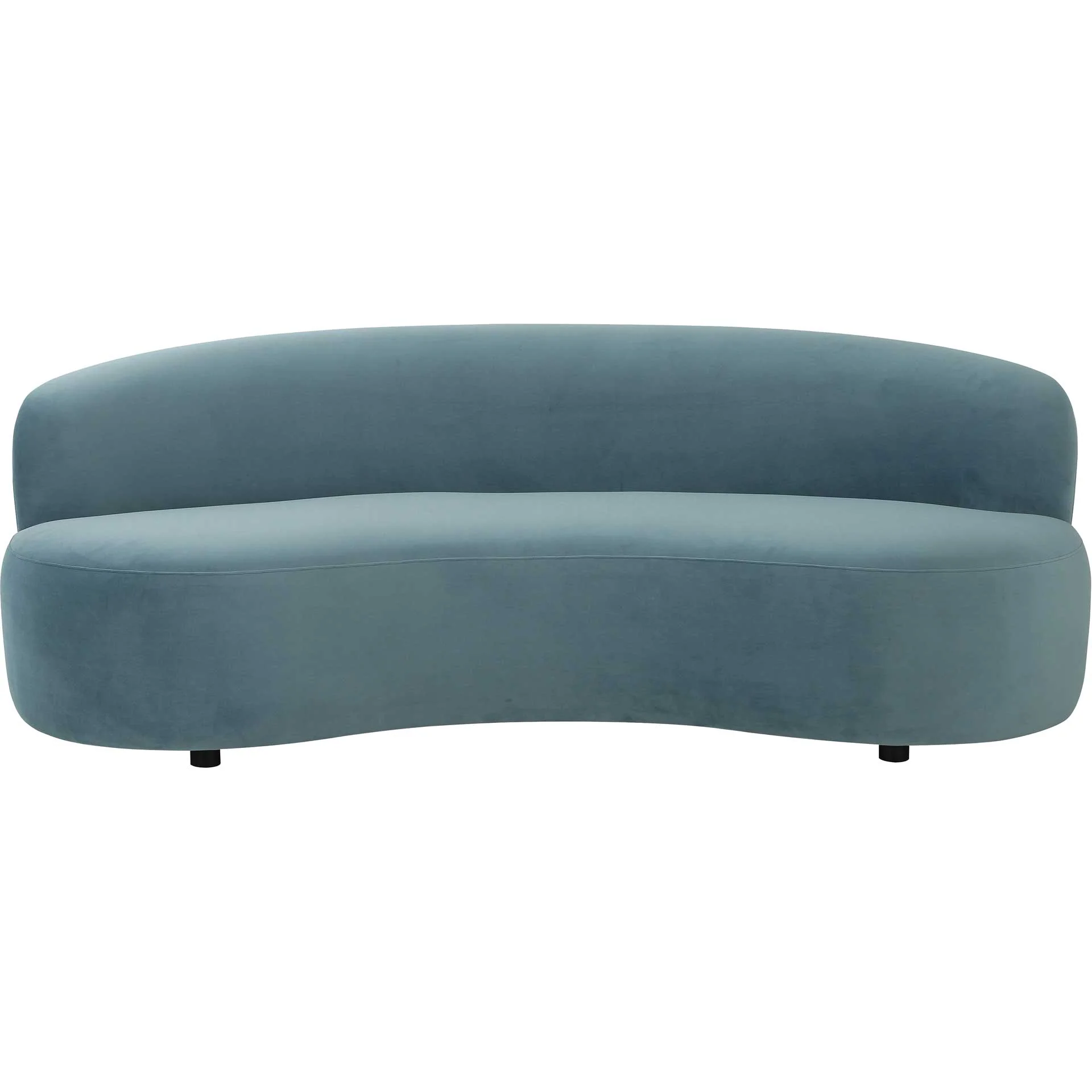 Caitria Velvet Sofa Bluestone - Image 2